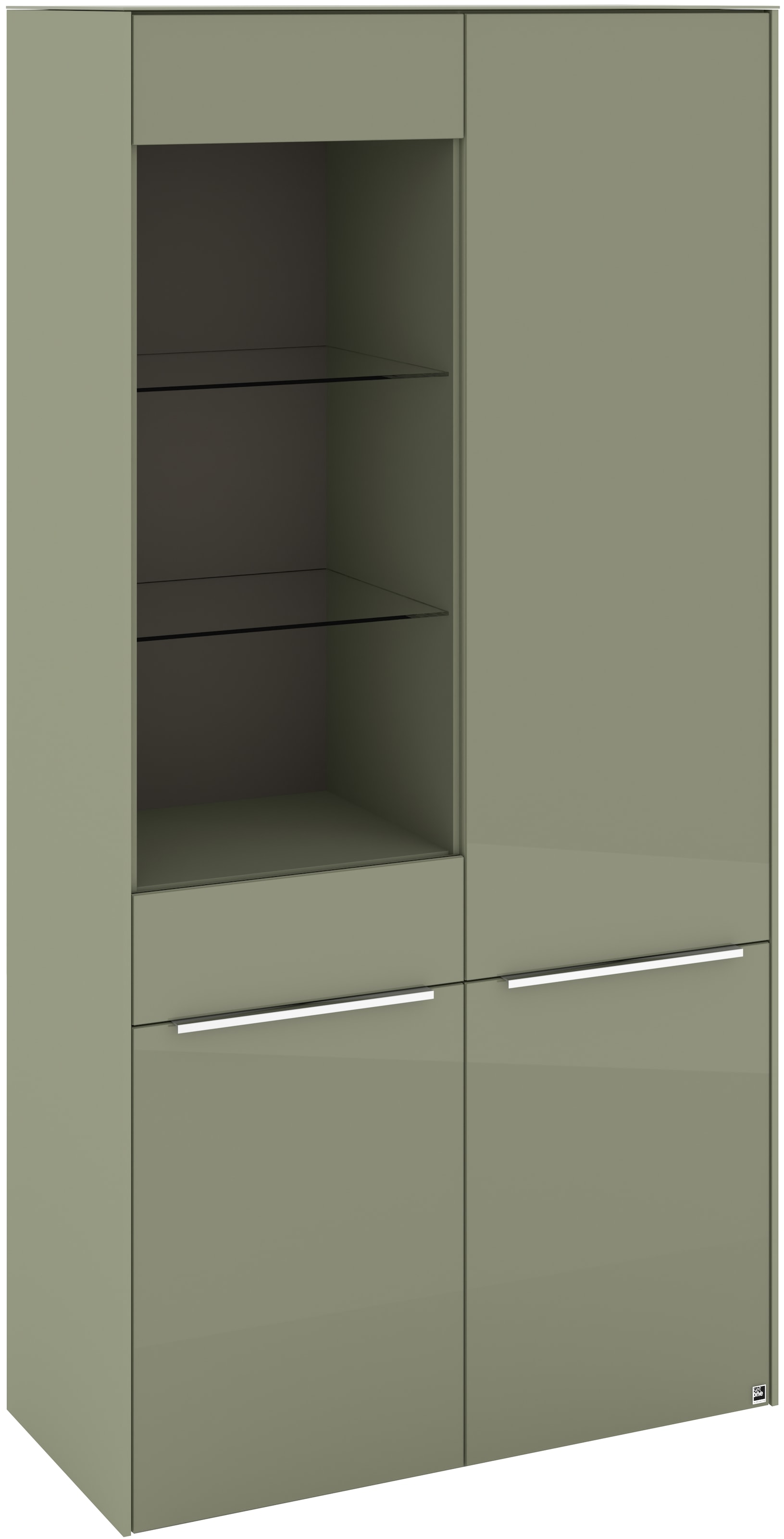 set one by Musterring Standvitrine »Reno« 1 Stk. tlg. Mit Gleitern und in verschiedenen Farben erhältlich