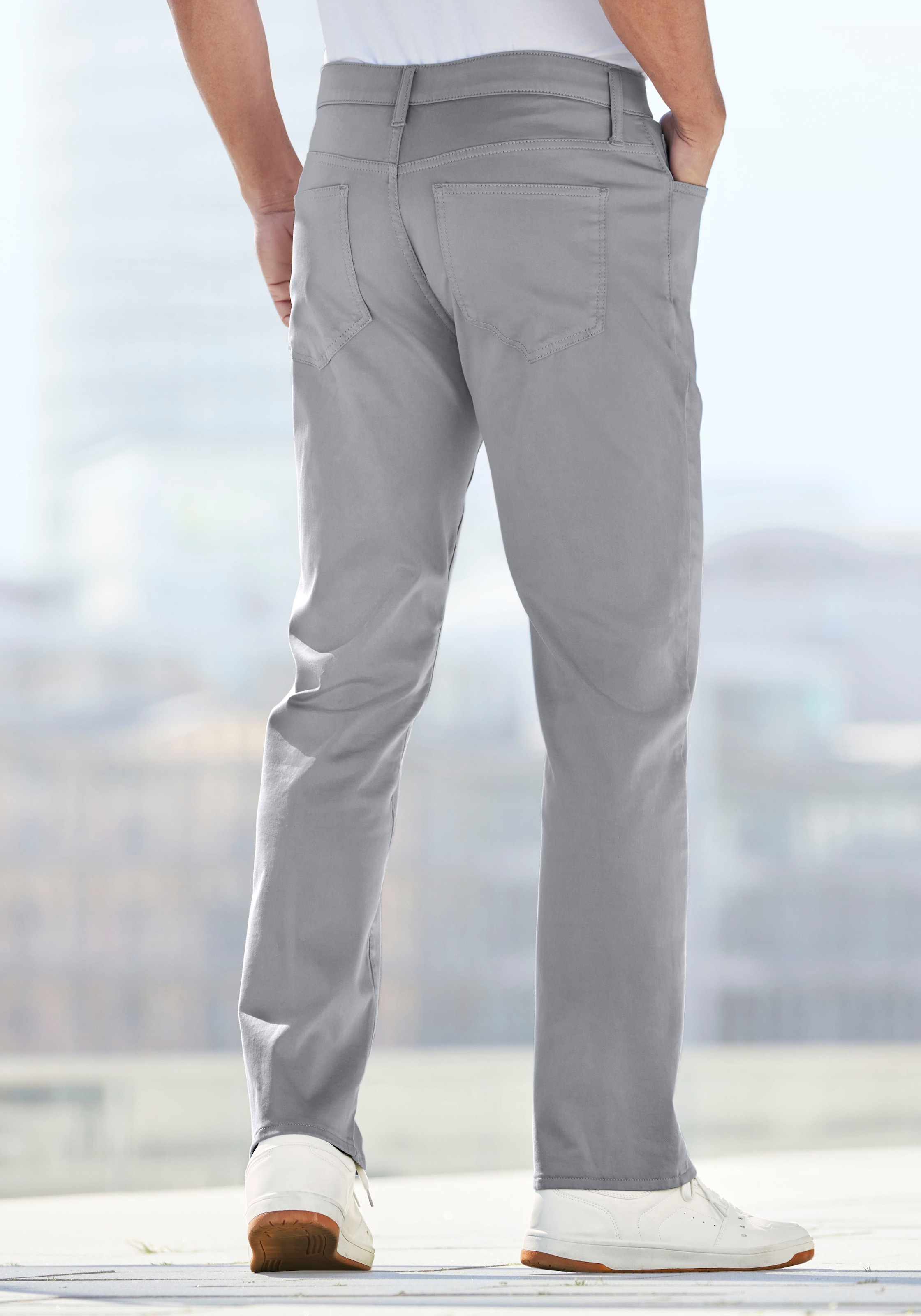 John Devin Chinohose »regular-fit, 5-Pocket-Hose«, aus elastischer Baumwoll-Qualität