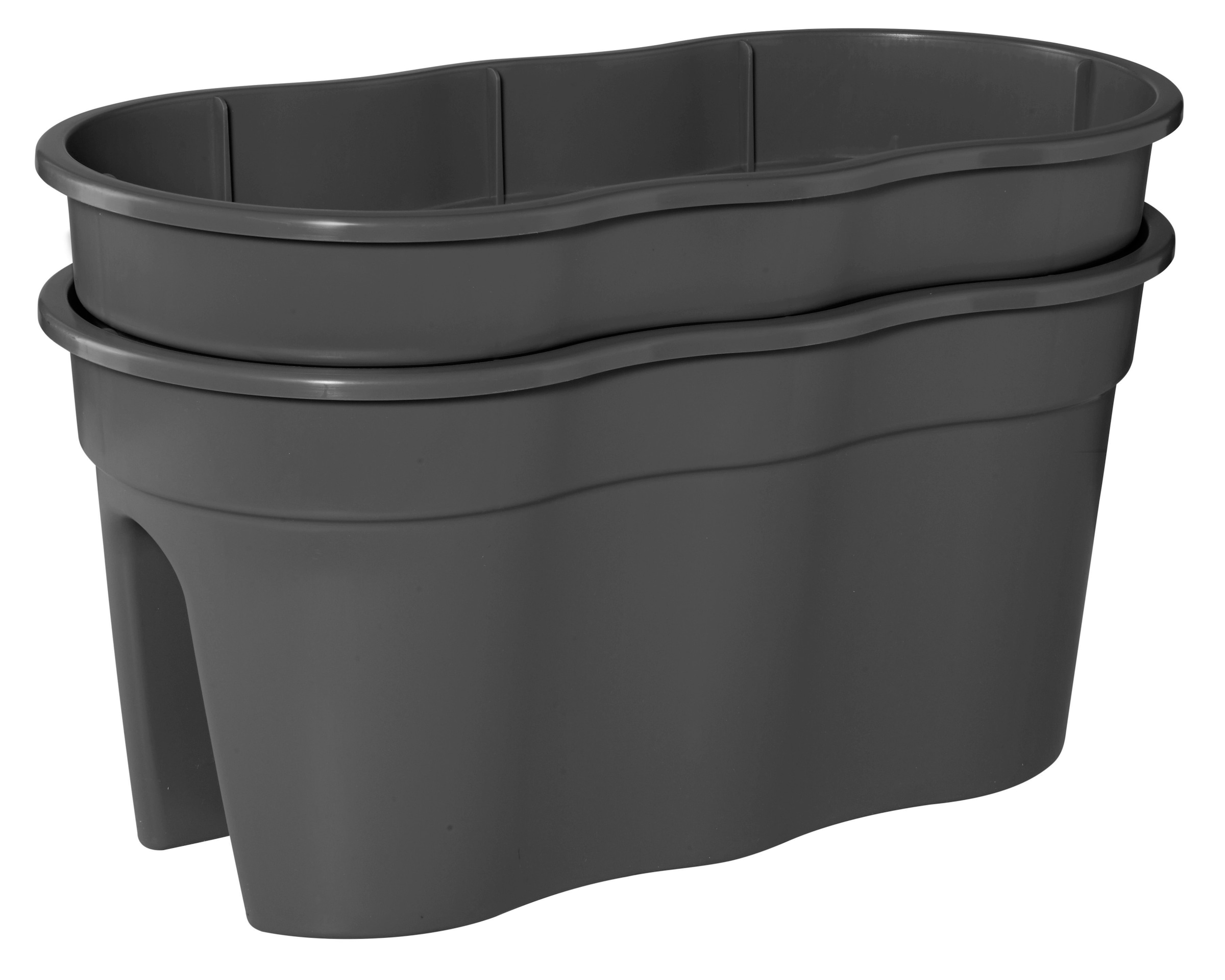KHW Balkonkasten »Flowerclip XXL« BxTxH: 57,5x27,7x27 cm