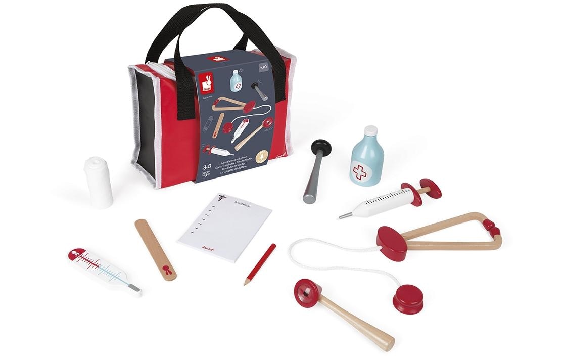 Janod Spielzeug-Arztkoffer »Doktortasche 10-teilig«