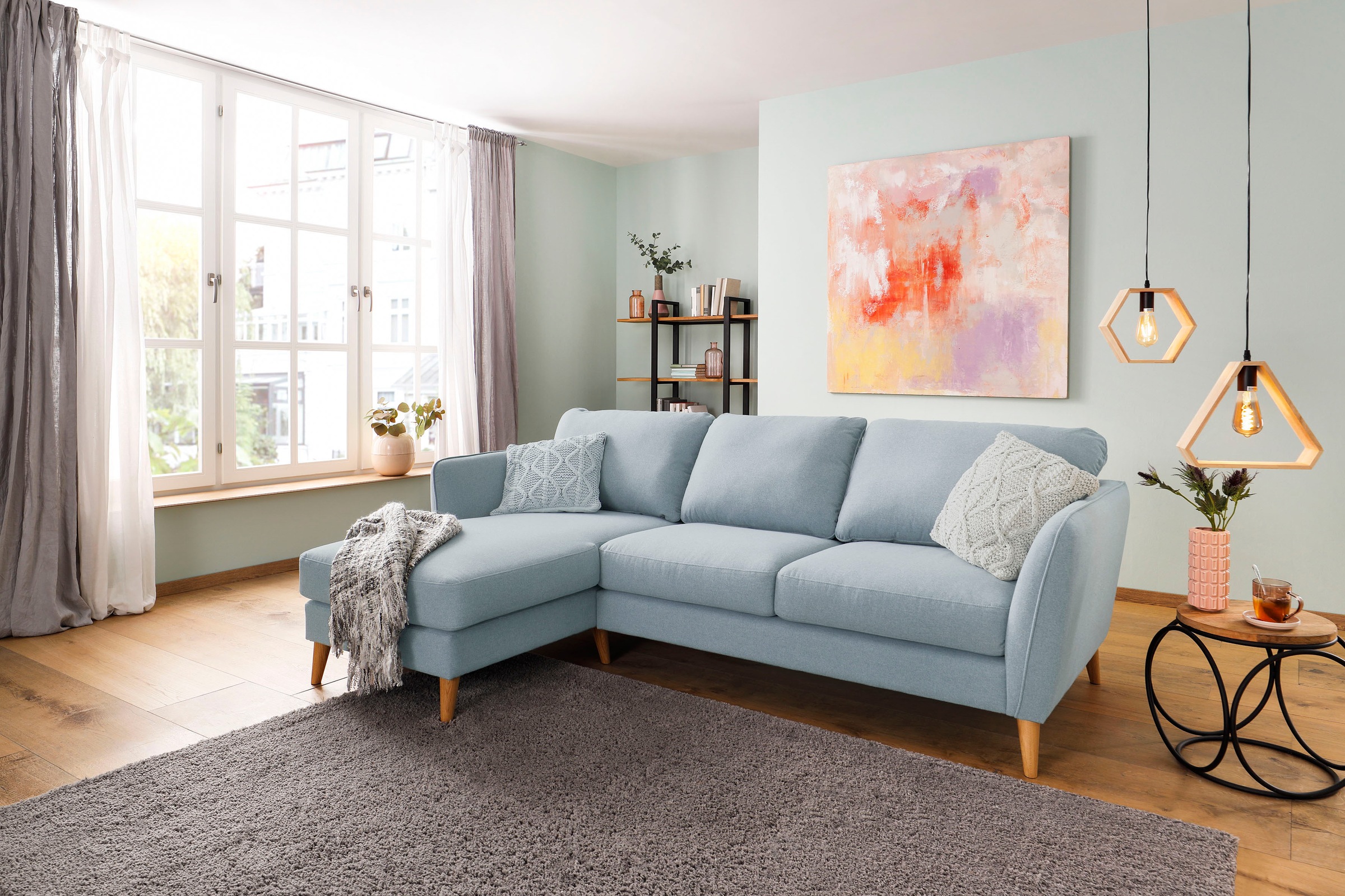 Home affaire Ecksofa »MARSEILLE (242/152cm),L-Form, Rec. rechts/links« Mass günstig online kaufen