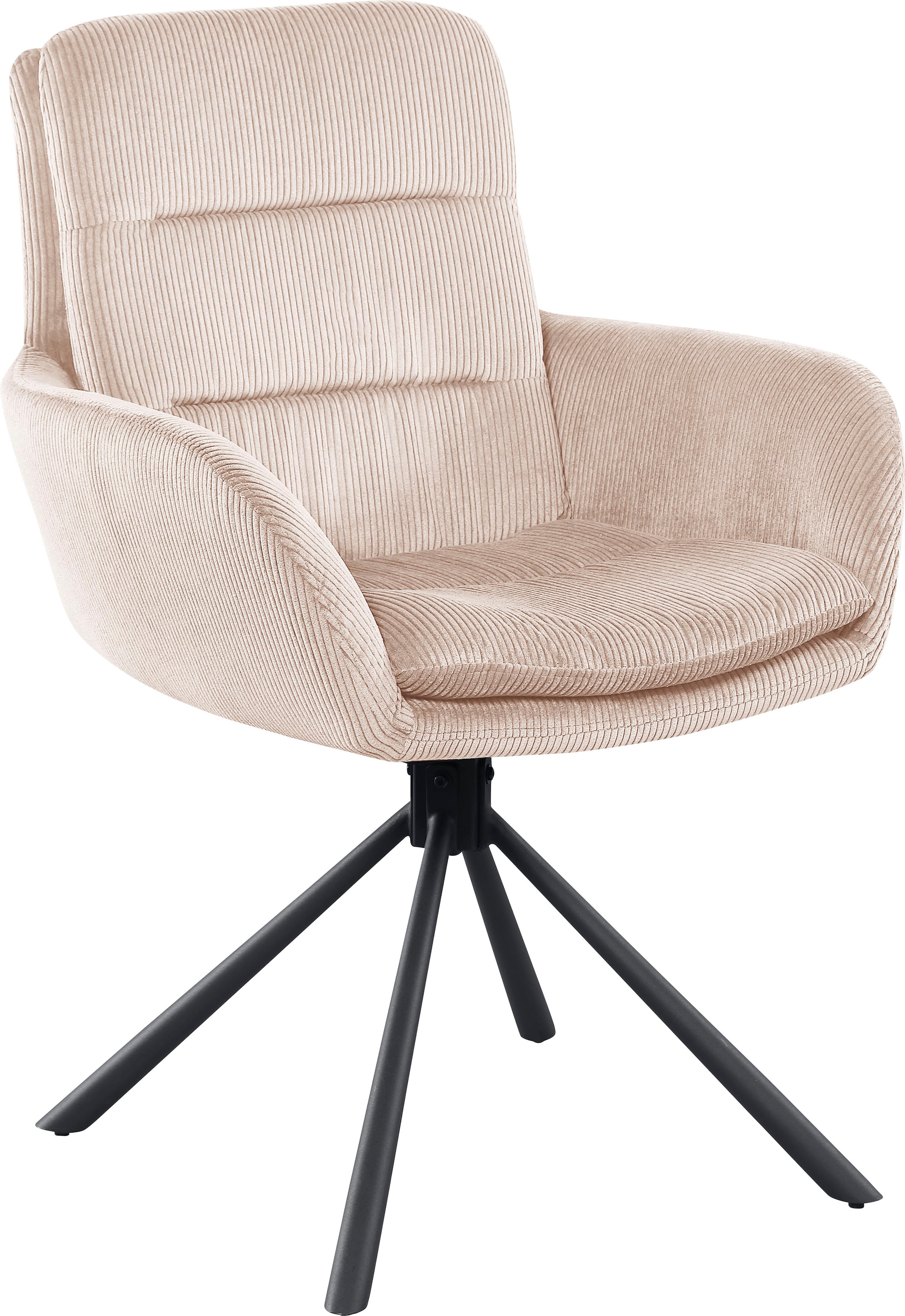 SalesFever Esszimmerstuhl »Pizzo Eleganter Armlehnstuhl« () 1 Stk.Cord-Essz günstig online kaufen