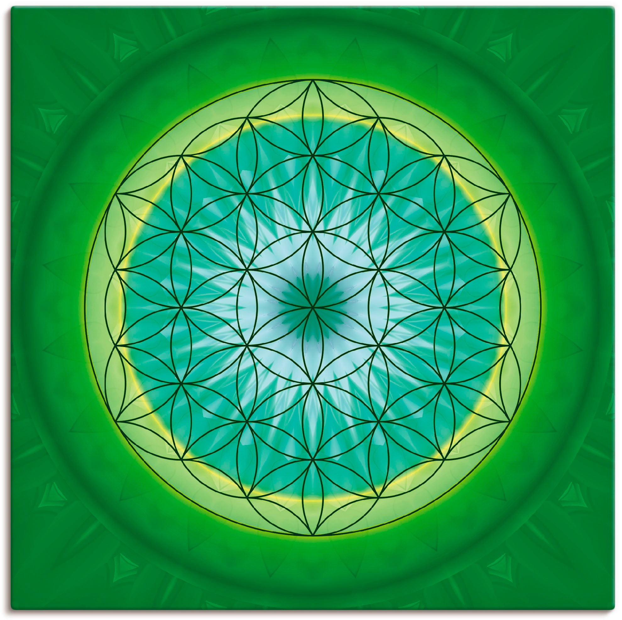 Artland Leinwandbild »Blume des Lebens 3« Muster 1 Stk. tlg. auf Keilrahmen günstig online kaufen