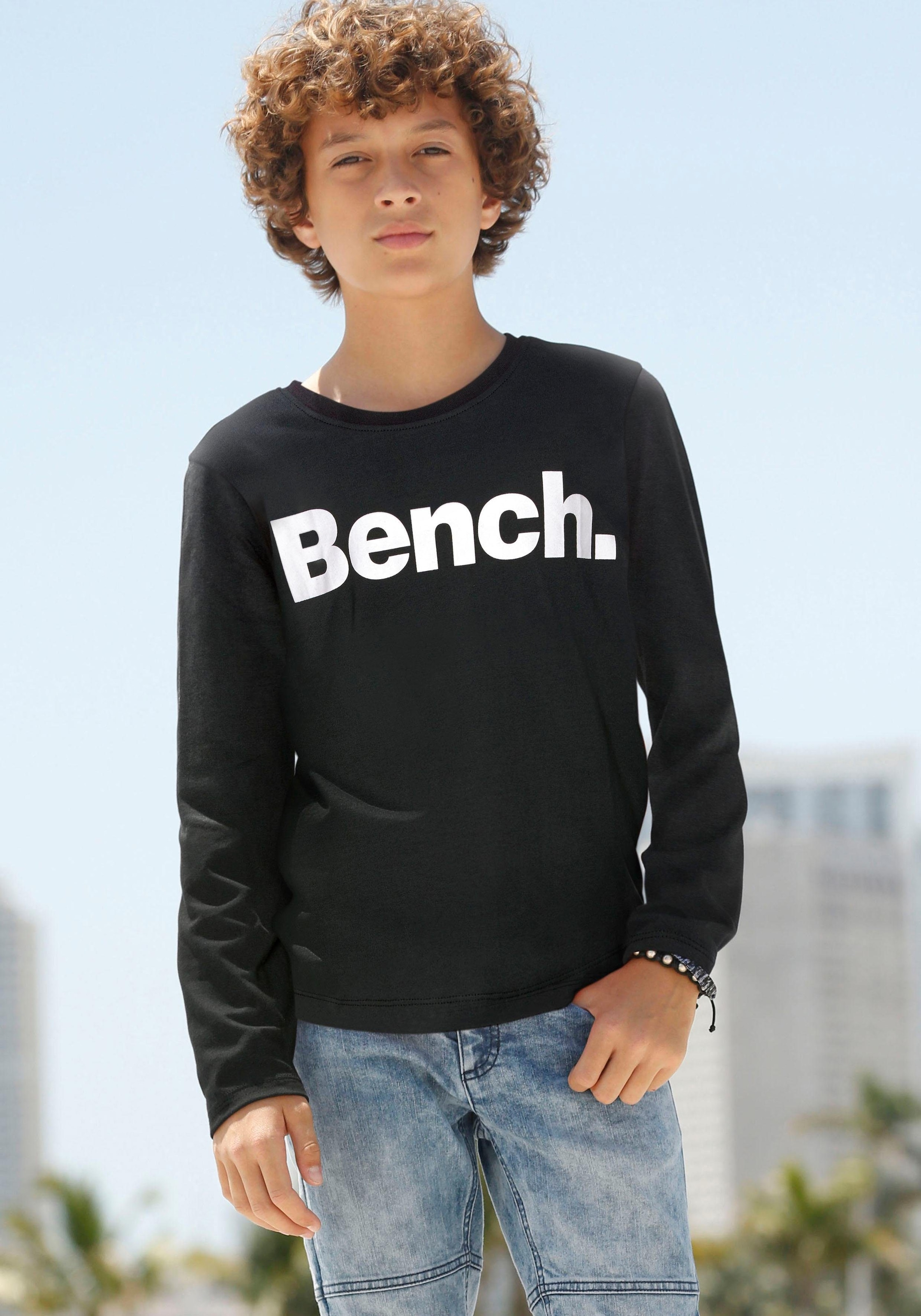 Bench. Langarmshirt »Basic«, mit online Logodruck kaufen