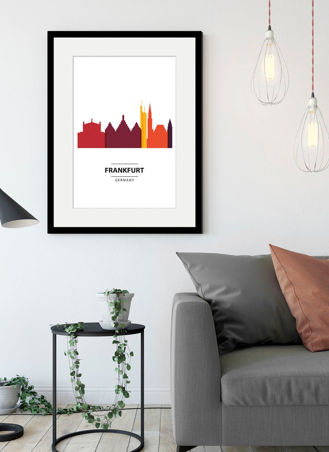 queence Bild »Frankfurt Color Splash«, Städte-Stadt-Deutschland-Gebäude-Fra günstig online kaufen