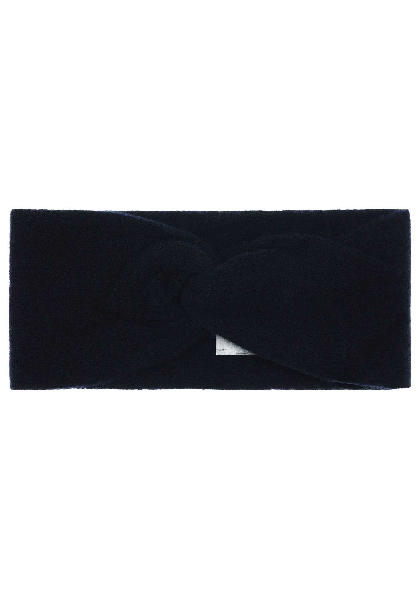 ZWILLINGSHERZ Stirnband »"Classic"« Knoten vorn, Cashmere, Feinstrick navy