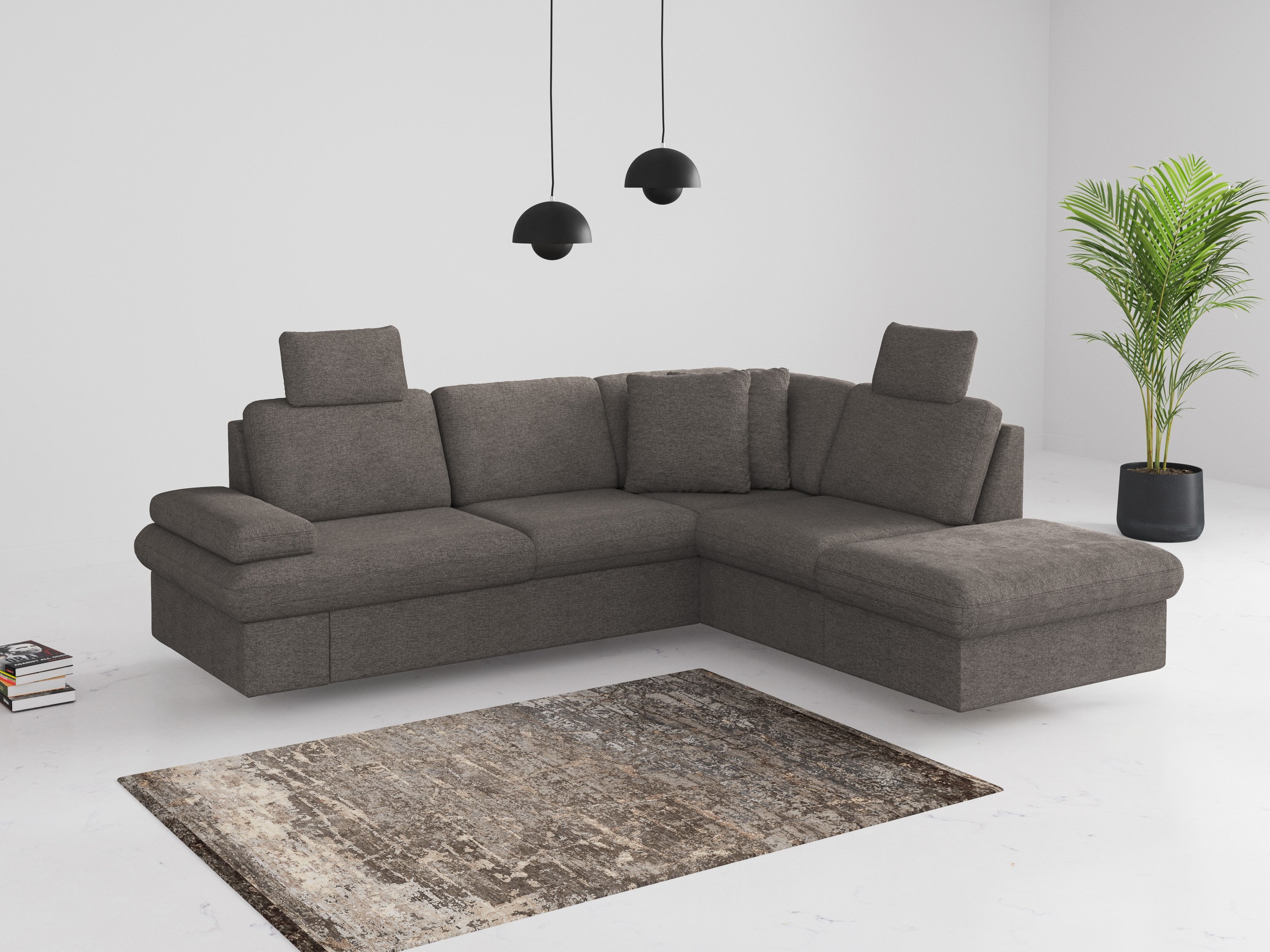 sit&more Ecksofa »Moreno L-Form, B: 238 cm« mit Armteilverstellung, optiona günstig online kaufen