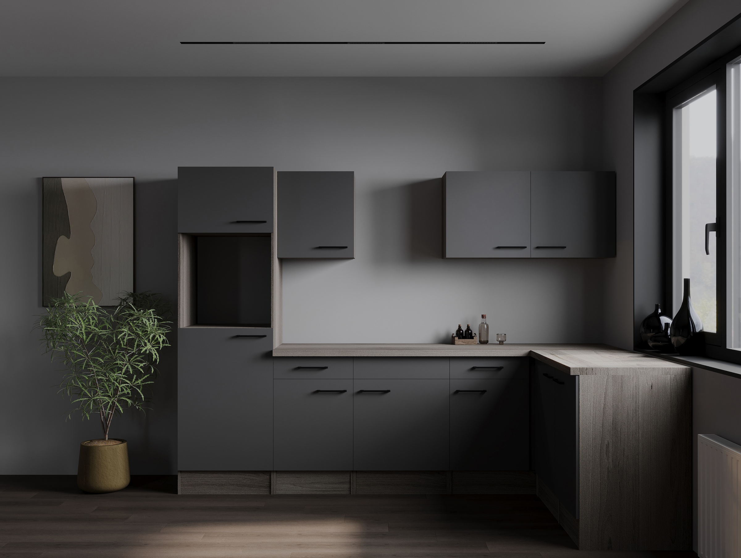 RESPEKTA Winkelküche »Oliver« Breite 280 cm, 90 cm Arbeitshöhe, in exklusiver Konfiguration für OTTO