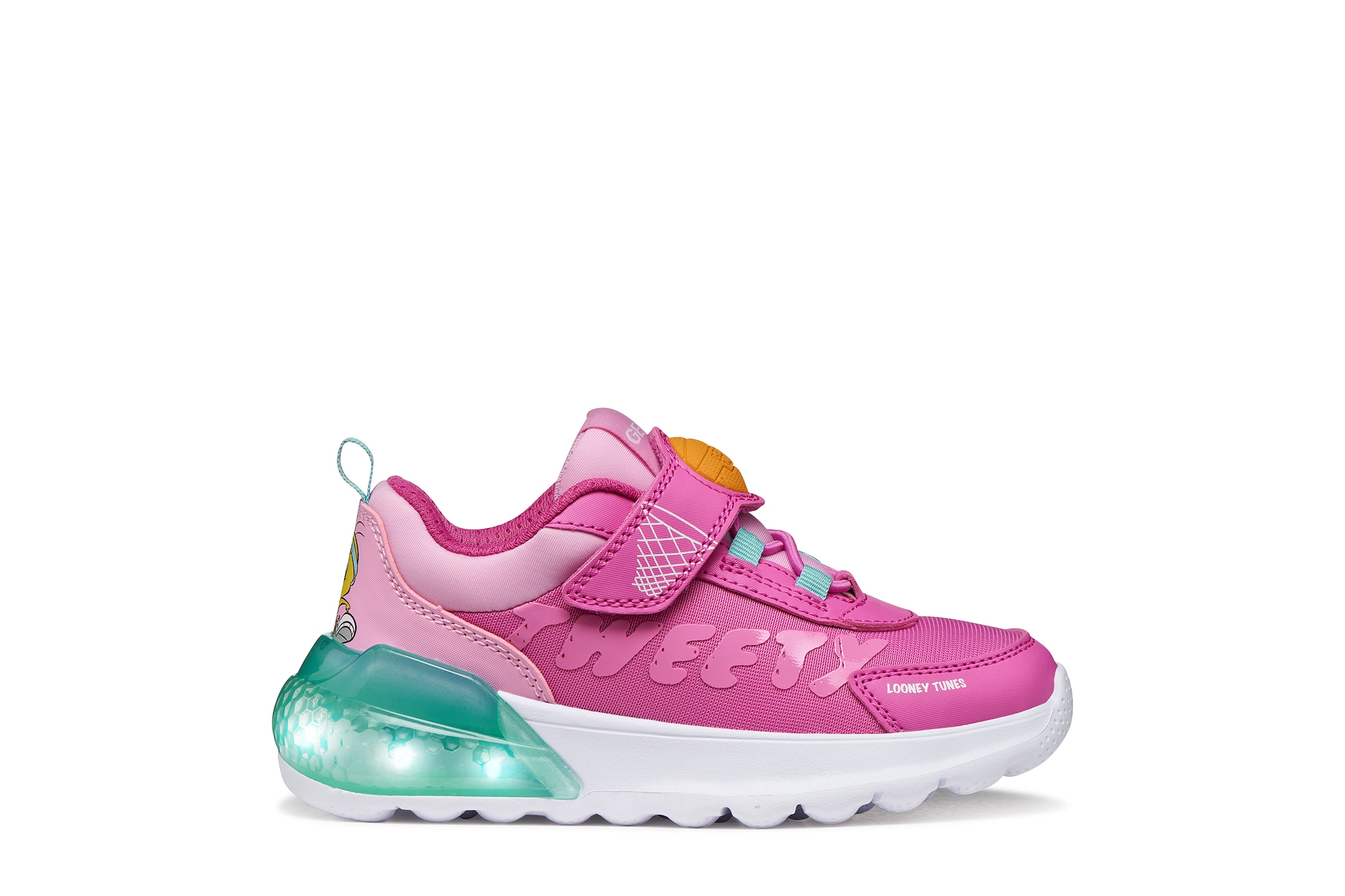 Geox Sneaker »Blinkschuh J ACTIVART ILLUMINUS«  Halbschuh, Klettschuh, Blinkfunktion, Größenschablone zum Download