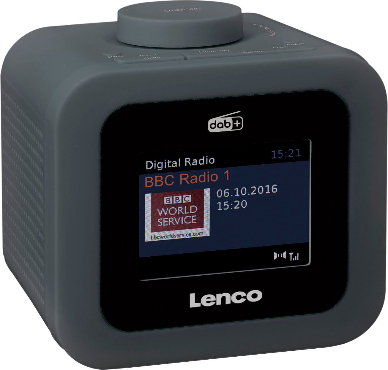 Lenco Digitalradio (DAB+) »CR-620 FM-/DAB+ Radiowecker«, (FM-Tuner)