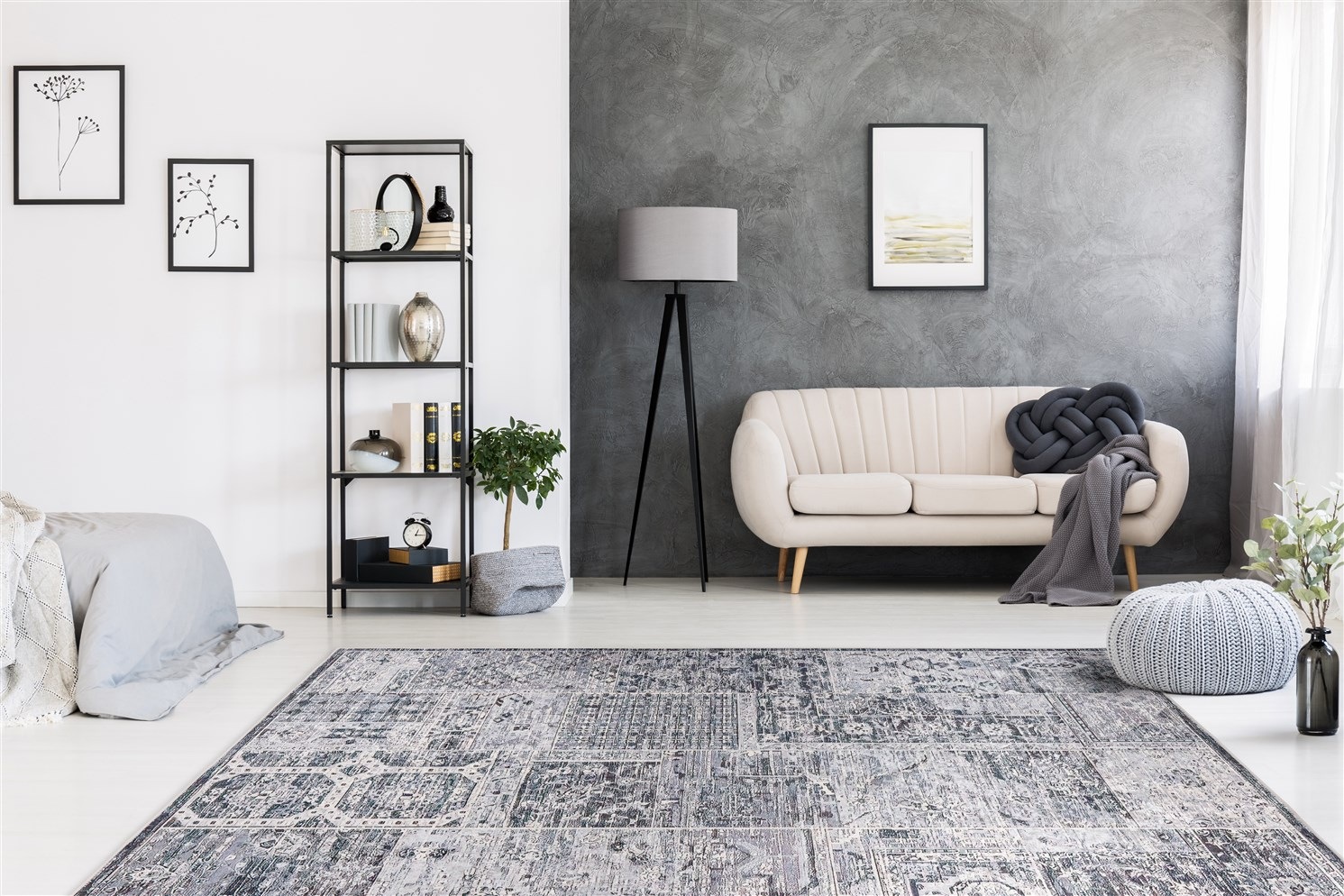 Padiro Teppich »Rhodin 1225« rechteckig 6 mm Höhe Vintage-Design, Flachflorteppich, pflegeleicht