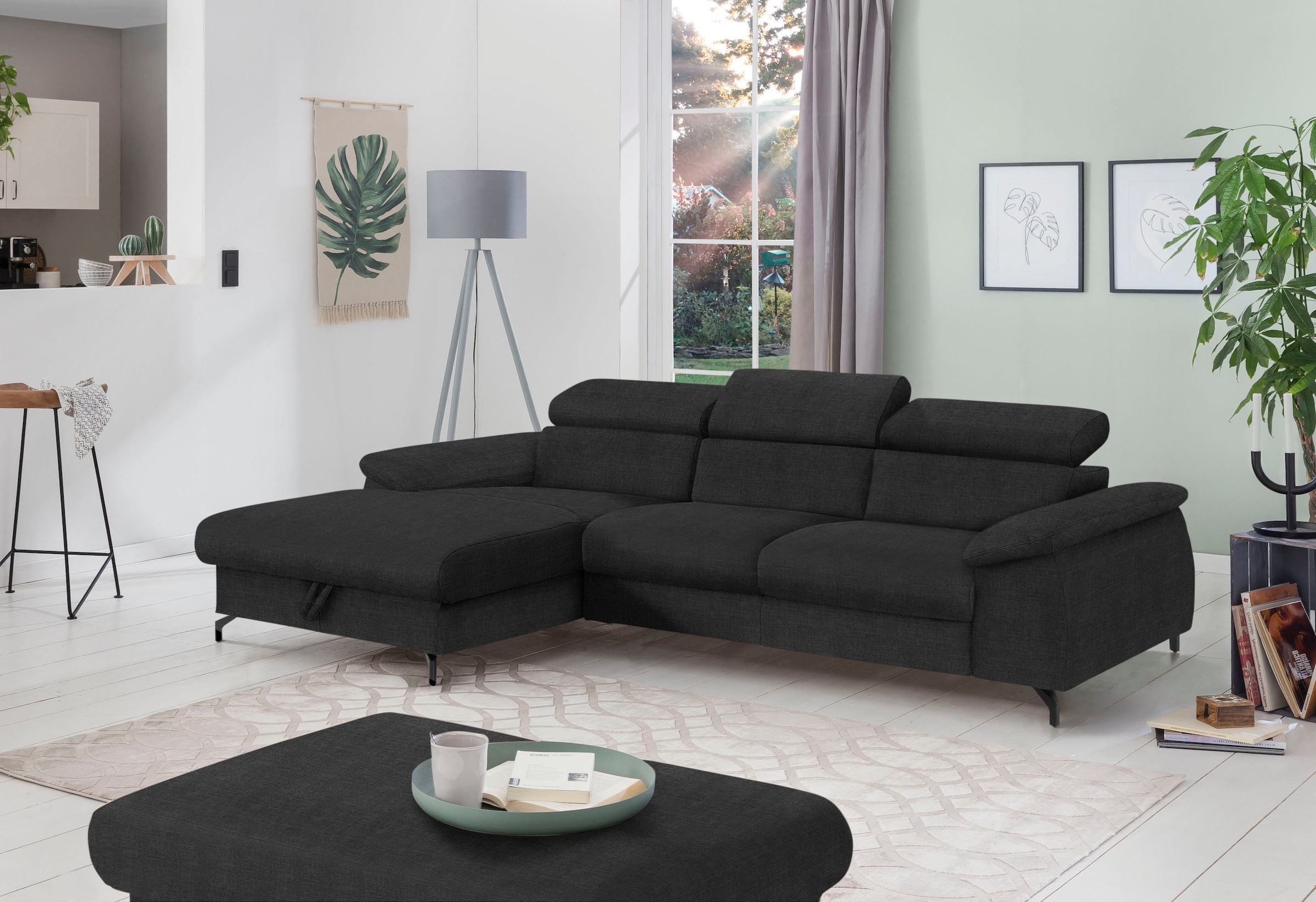 COTTA Polstergarnitur »Komaris L-Form«, (Set), Set bestehend aus: Ecksofa m günstig online kaufen
