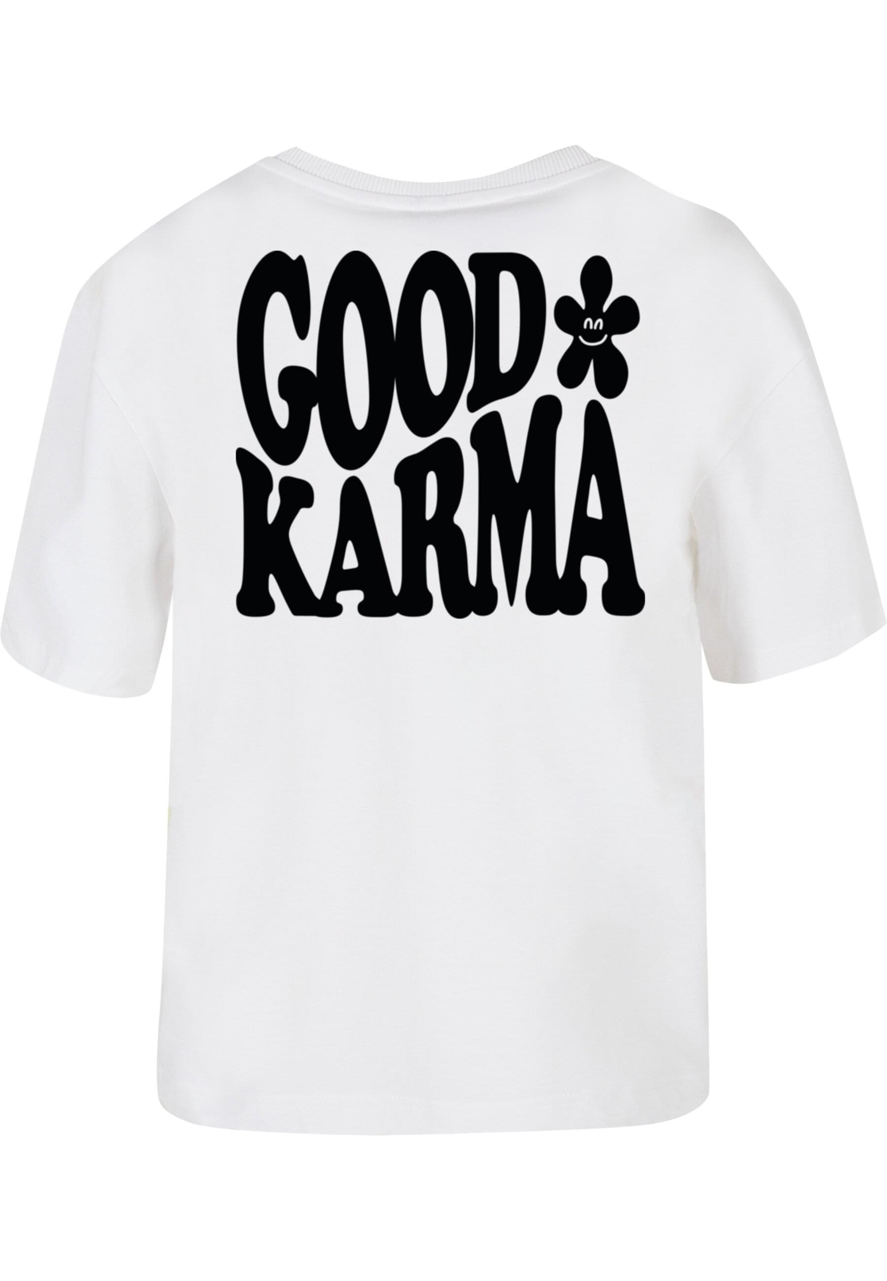 Miss Tee T-Shirt »Miss Tee Good Karma Happy Flower Tee« 1 Stk.