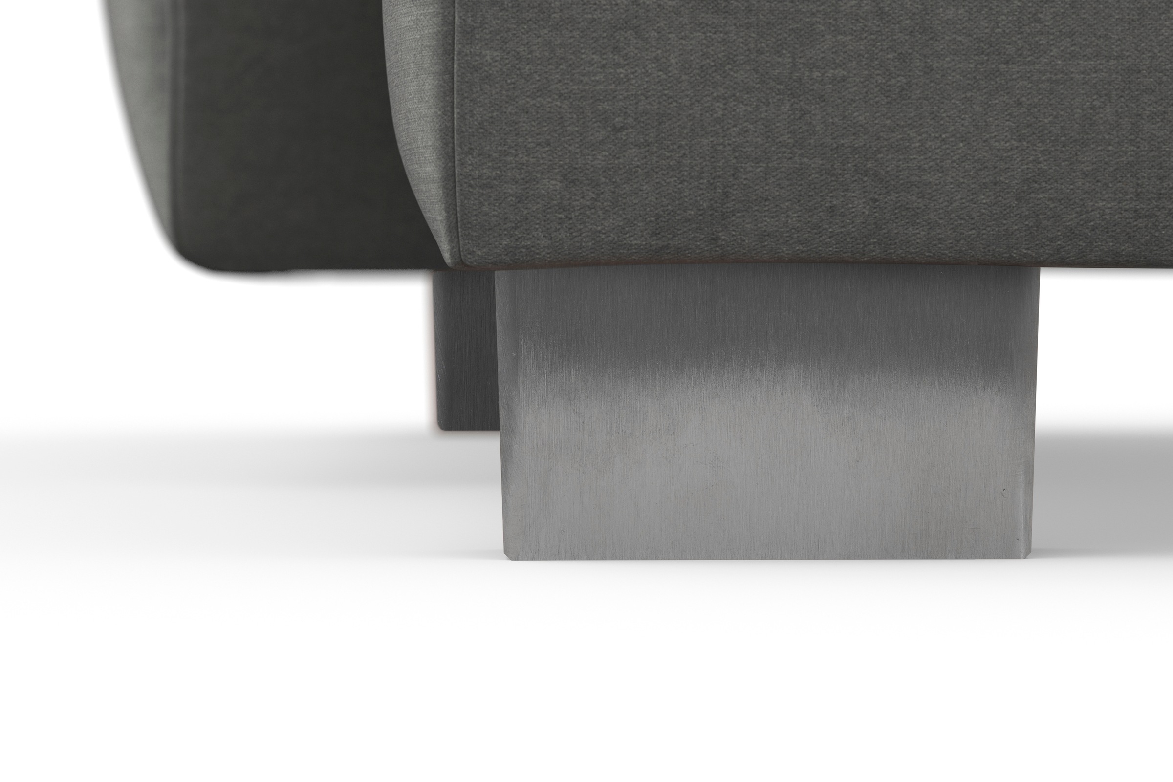 sit&more Wohnlandschaft »Dundee U-Form«, mit Federkern und Edelstahlfüßen, wahlweise mit Kopfteilverstellung