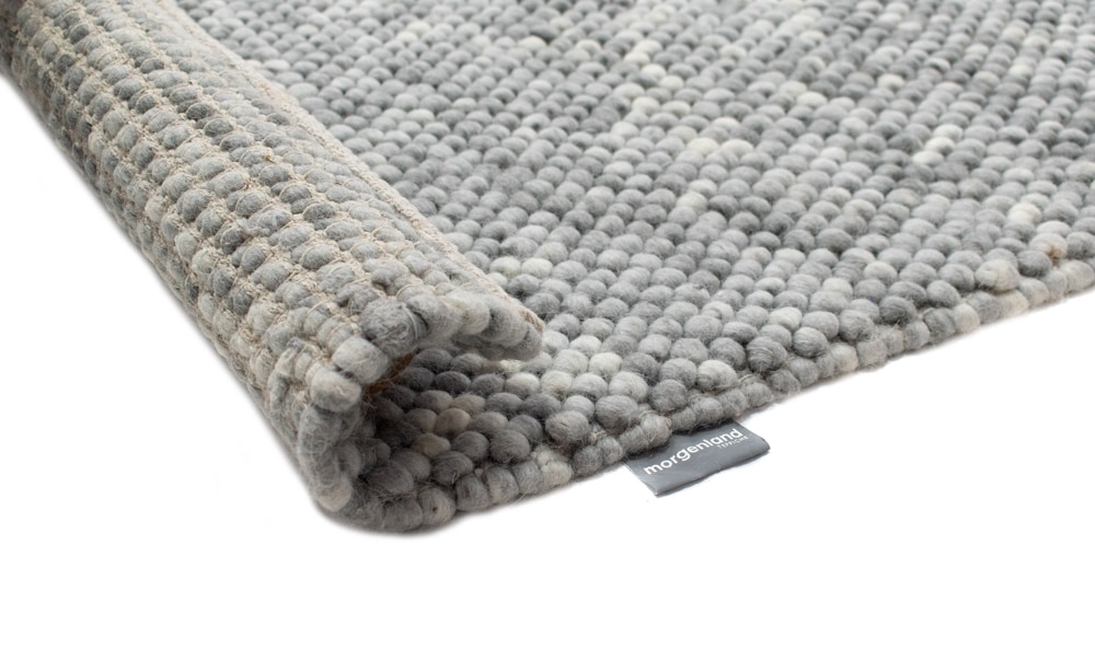 morgenland Wollteppich »Mosaik - Wollteppich«, rund, 2 mm Höhe, Sehr weicher Flor