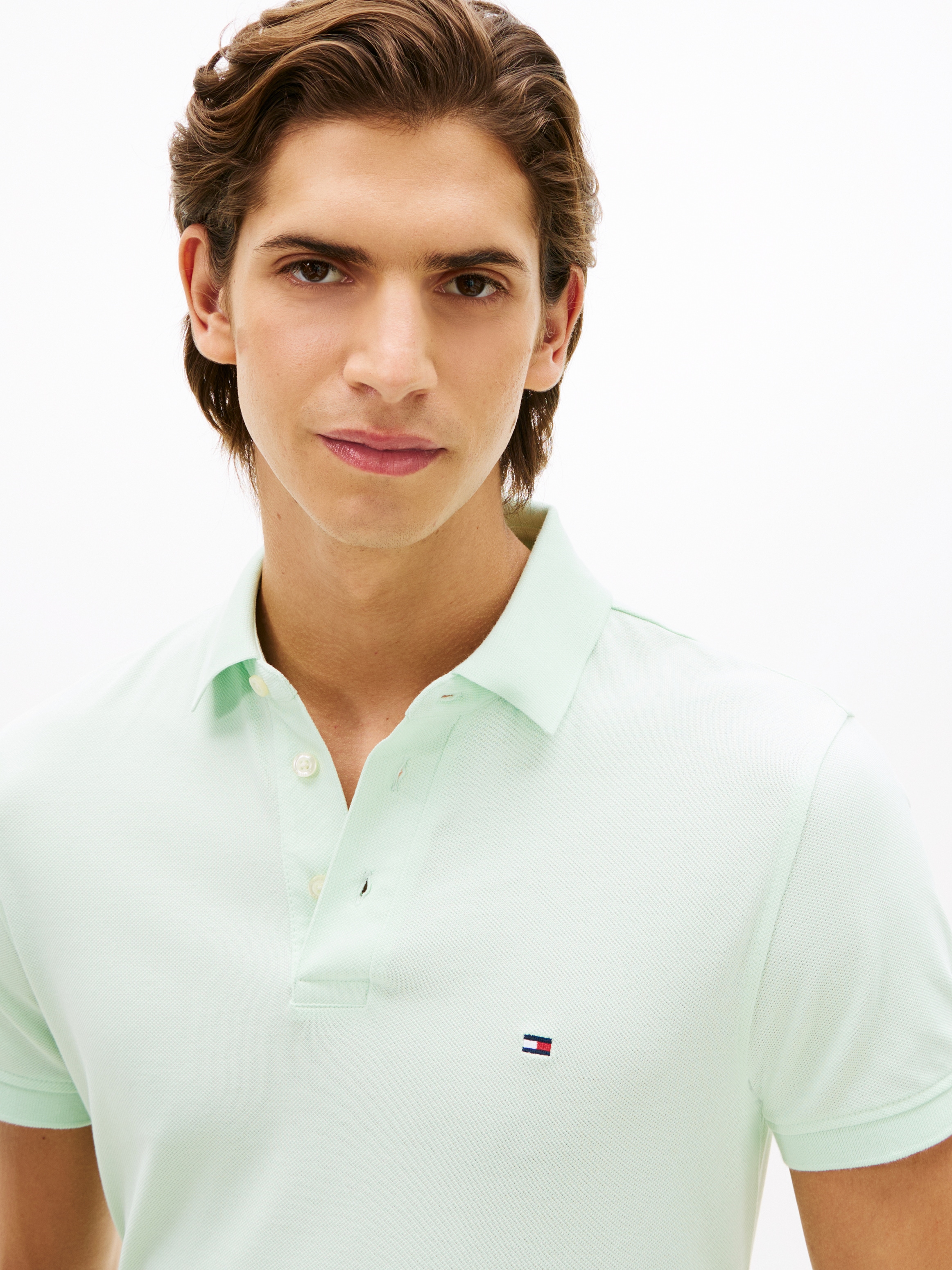 Tommy Hilfiger Poloshirt »1985 SLIM POLO« mit Stickerei, Piqué-Qualität, Slim fit