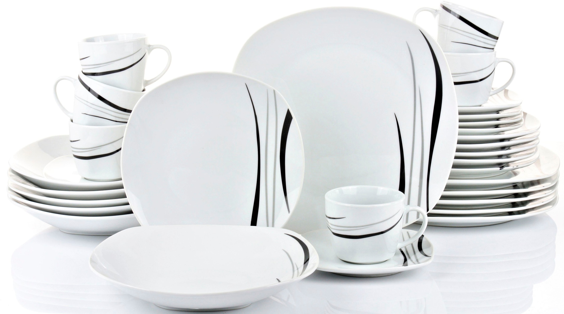 Retsch Arzberg Kombiservice »Geschirr-Set, Service Cosmos« farbige Elemente günstig online kaufen