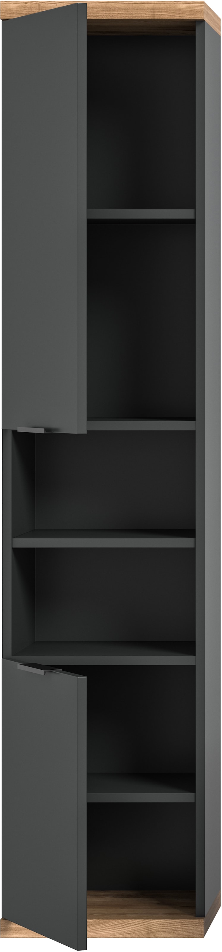 welltime Hängeschrank »Sencillo, Hängeschrank 160 cm«, (1 St.), Sencillo, Hängeschrank, 2 Türen, 2 offene Fächer