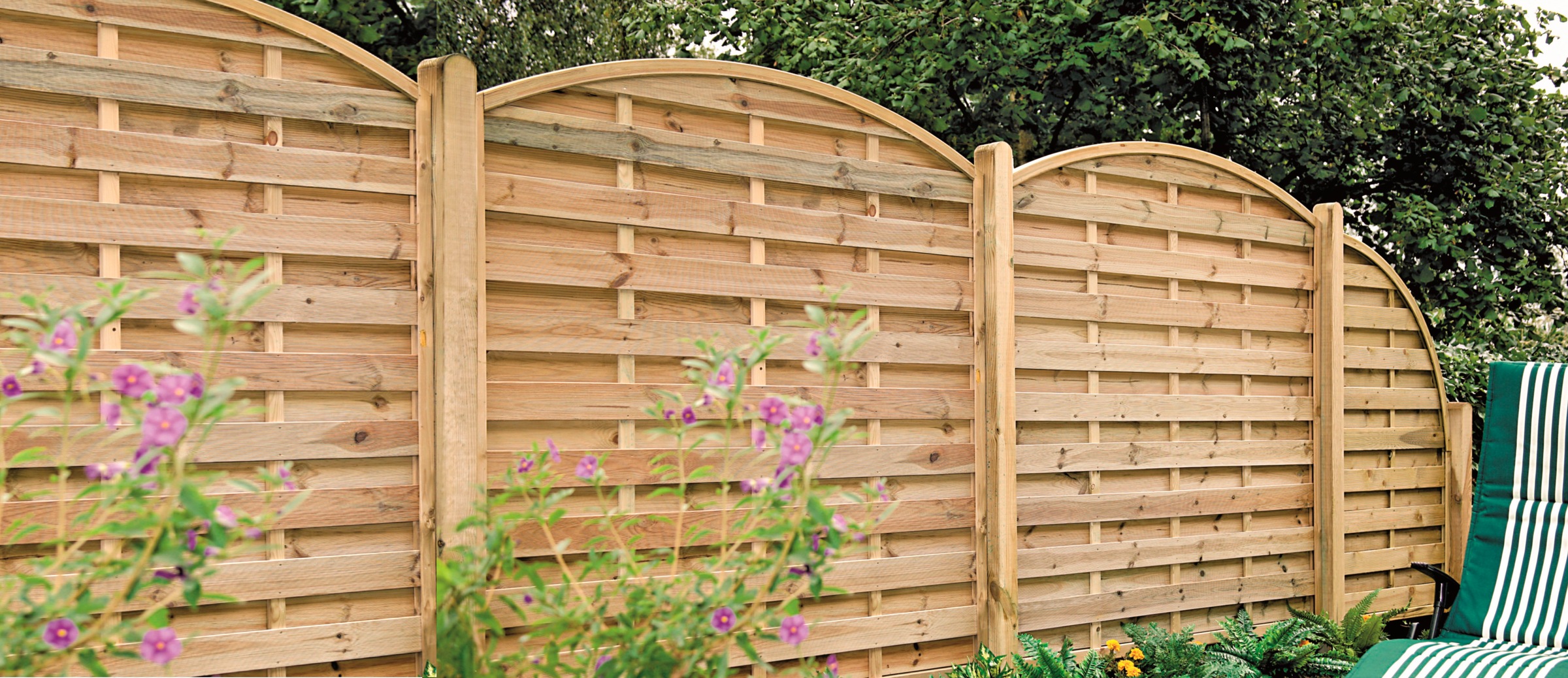 Tetzner & Jentzsch Dichtzaun »Madison 1« 4 Elemente, LxH: 595x180 cm