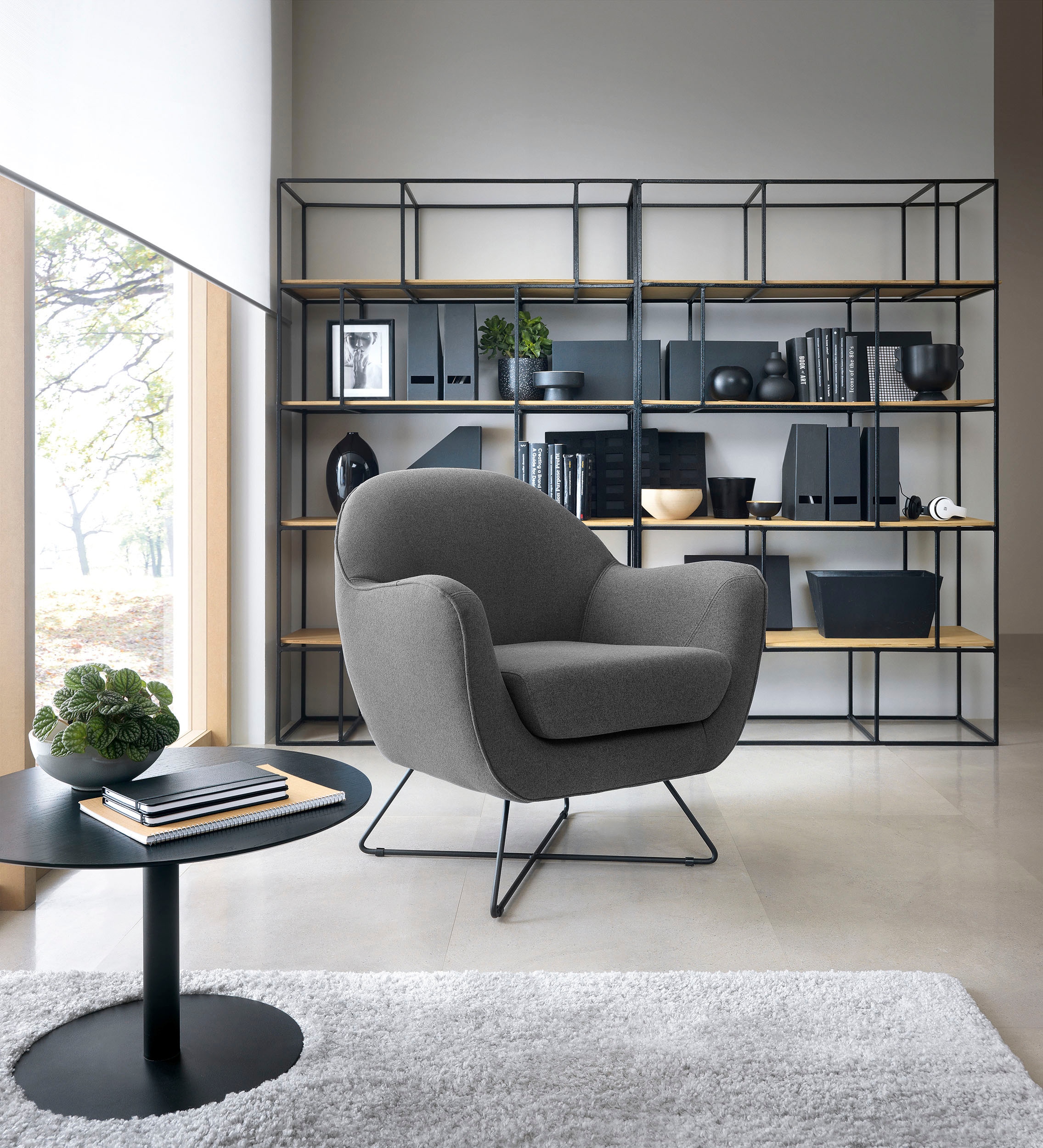 TRENDMANUFAKTUR Sessel »Evora, Loungesessel, Designsessel«, in zeitlosem St günstig online kaufen