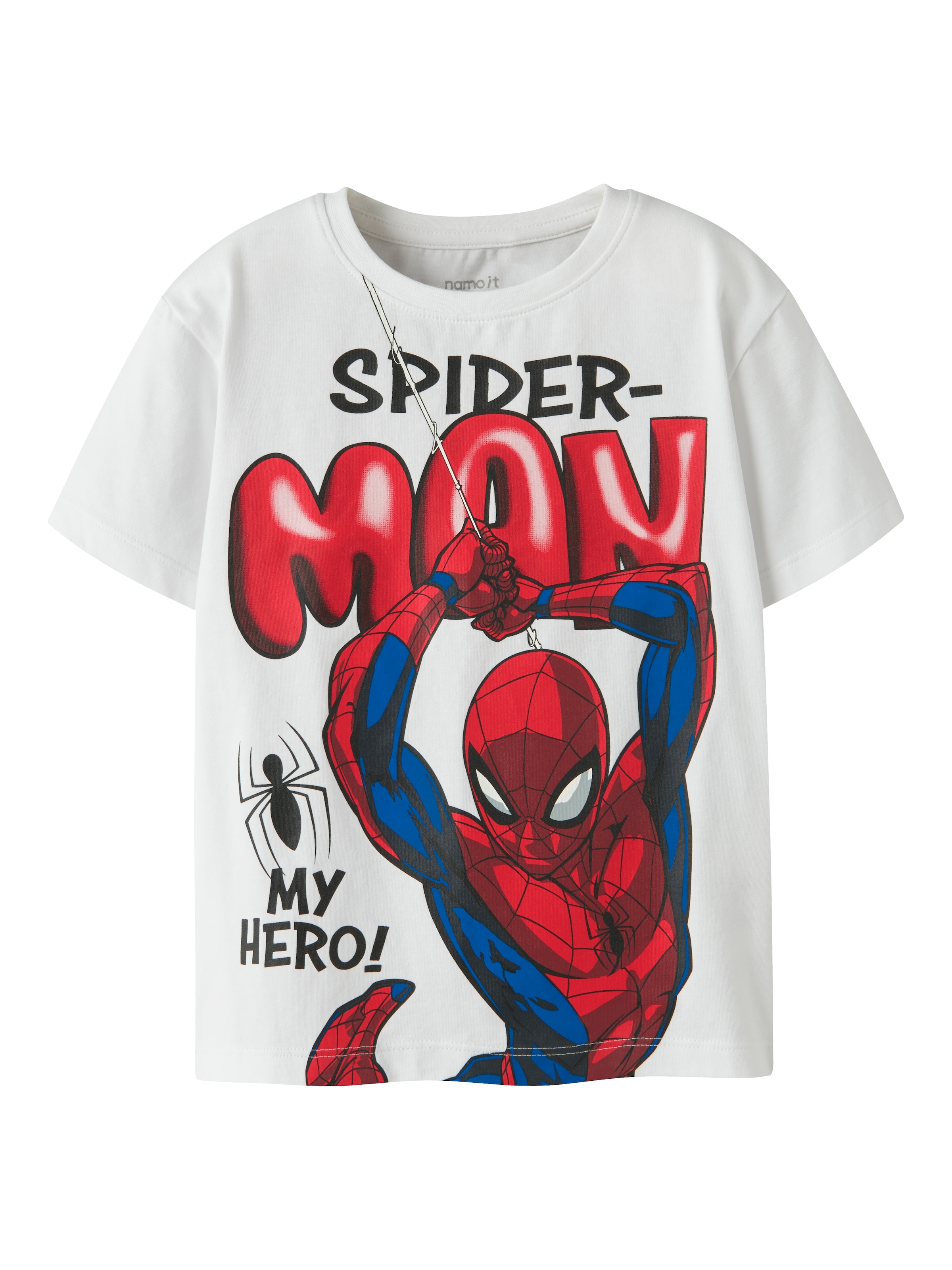 Name It Kurzarmshirt »NMMMARVIN SPIDER SS NREG TOP  NOOS MAR« Baumwollmischung, Spider-Man Druck