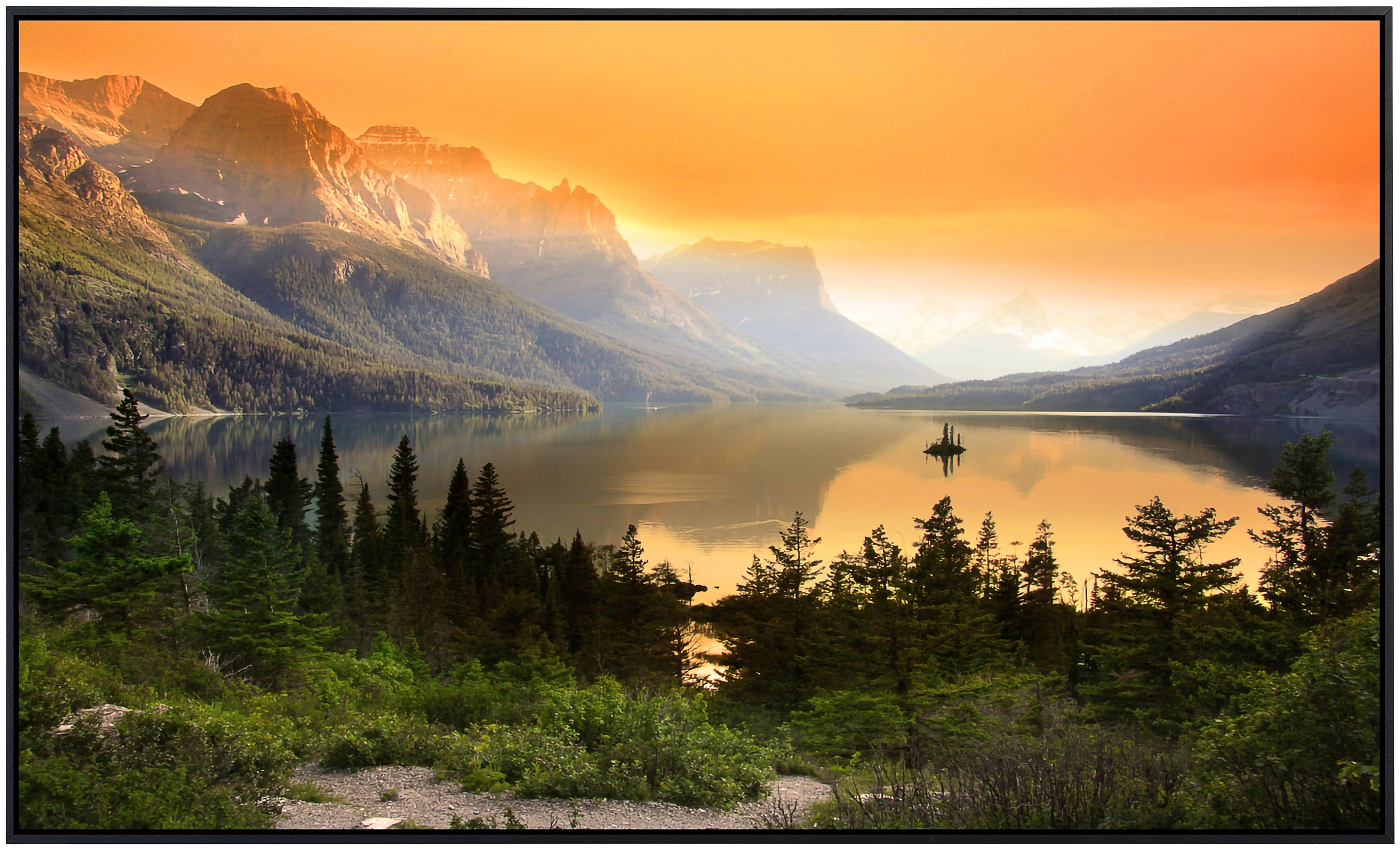 Papermoon Infrarotheizung »Saint Mary Lake«, sehr angenehme Strahlungswärme günstig online kaufen