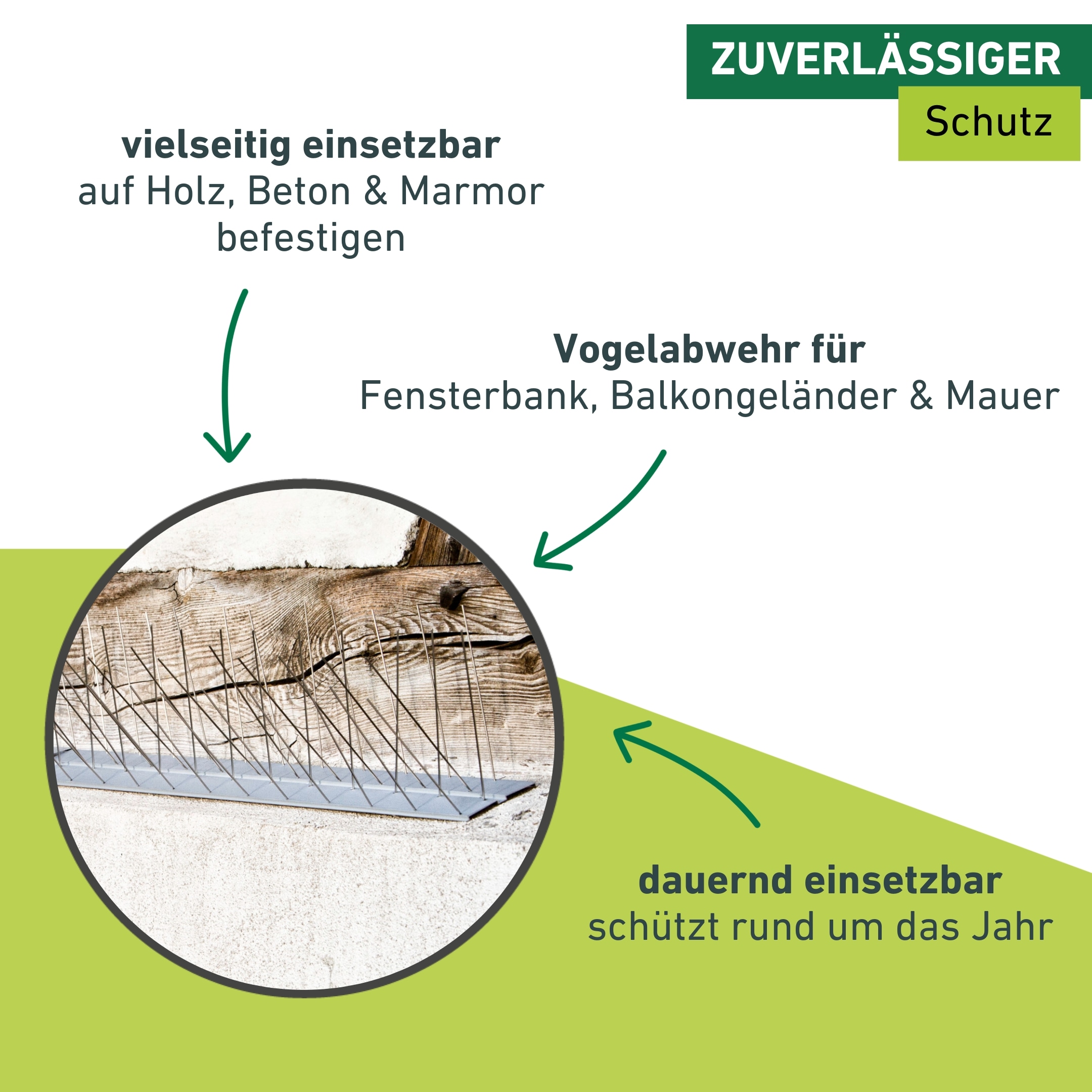 Windhager Taubenspikes »Classic, Tauben- und Vogelabwehr aus Edelstahl« Vogelabwehr und Taubenabwehr 60 x 5,8 cm