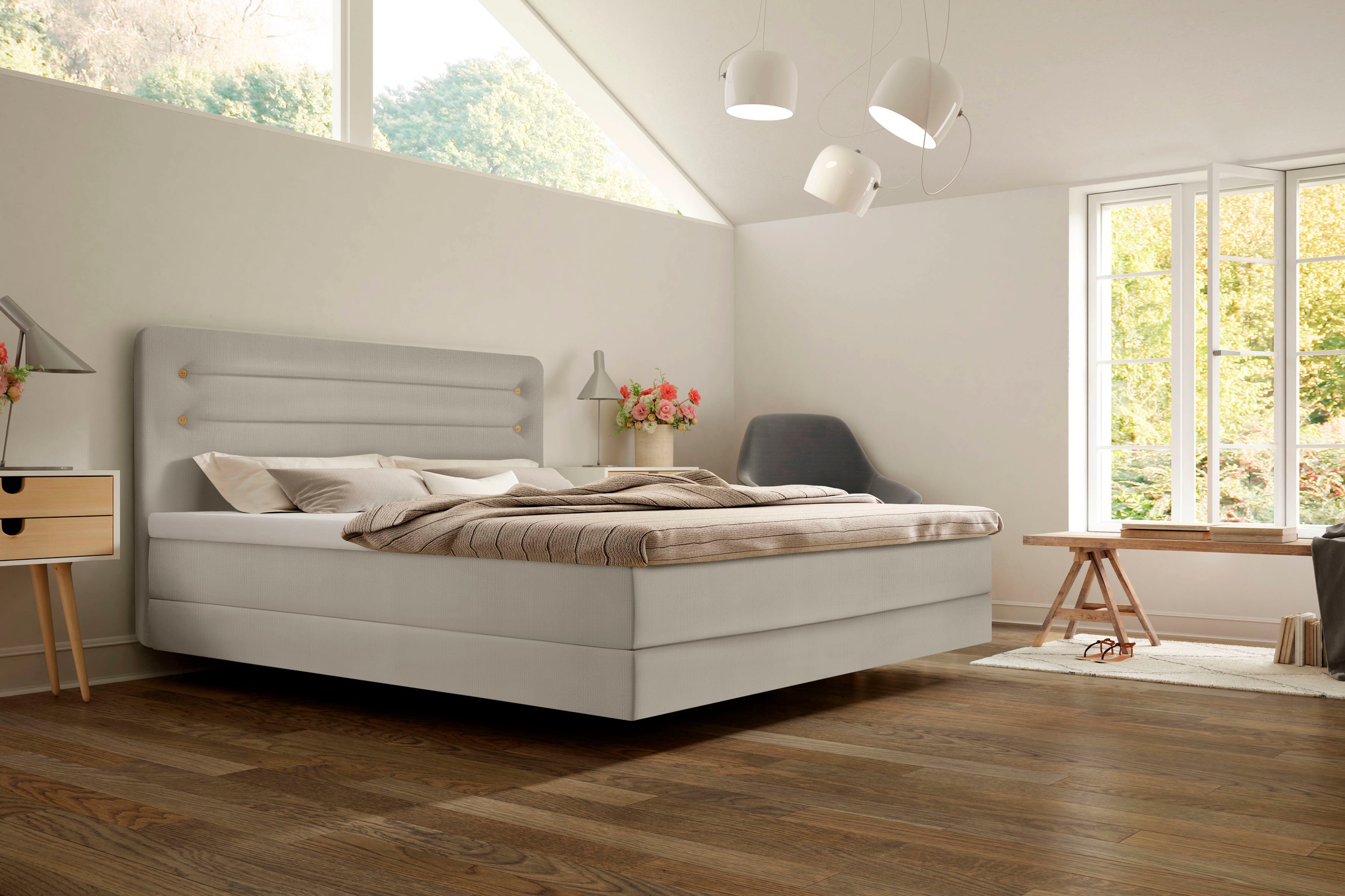 Bild von Schlaraffia Boxspringbett »Fidelio«, inkl. BULTEX® Topper, Fuß in Schwebeoptik