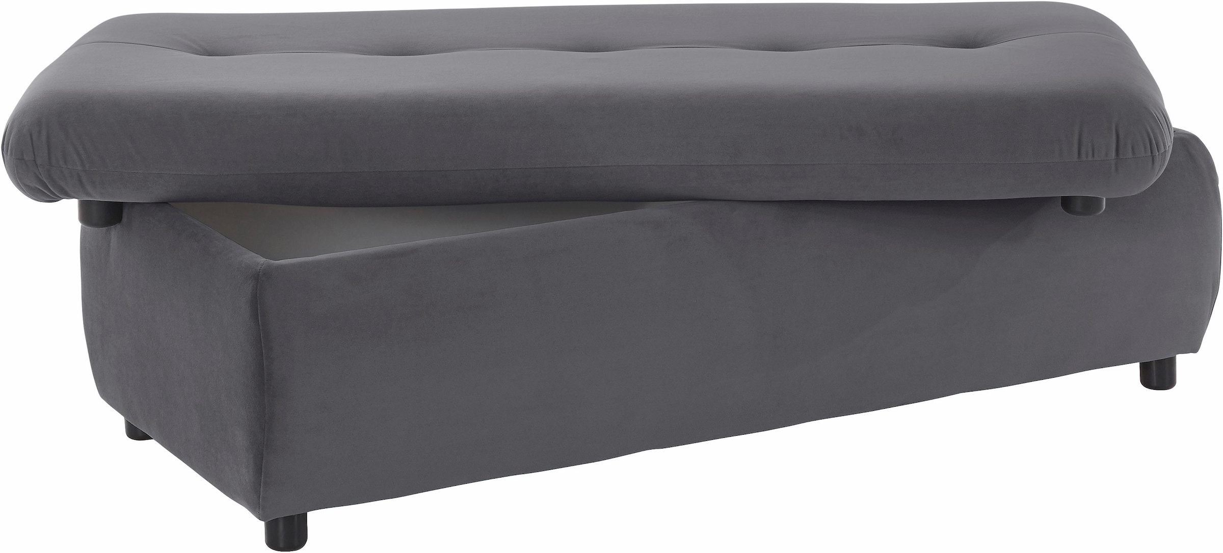 TRENDMANUFAKTUR Hocker »Indie II, bequemer Bankhocker mit Staufach unter der Sitzfläche«