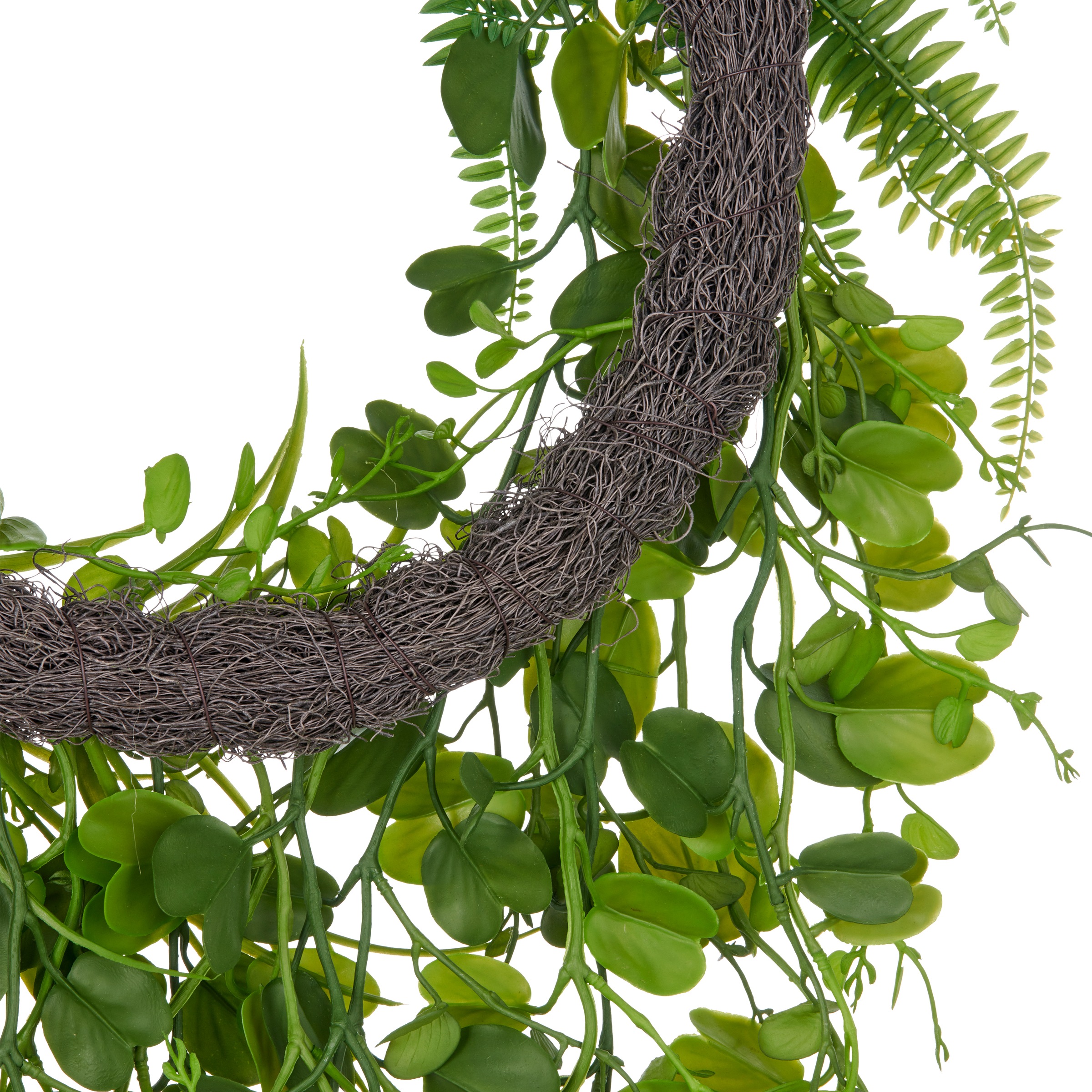Creativ green Kunstkranz »Kranz mit Blättern«, mit detailgetreuen Blatt- und Farnzweigen