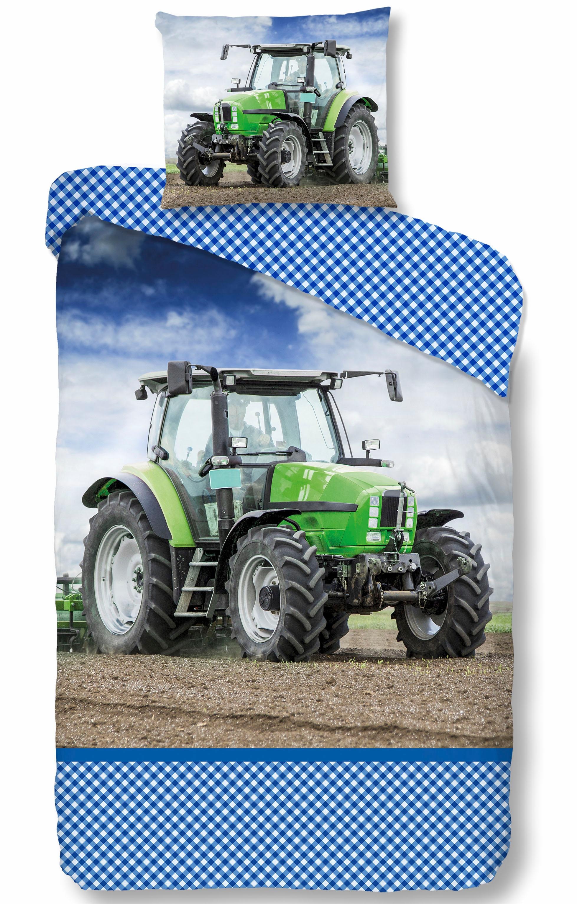 good morning Kinderbettwäsche »Strong«, Baumwolle, 135x200, Reißverschluss, günstig online kaufen