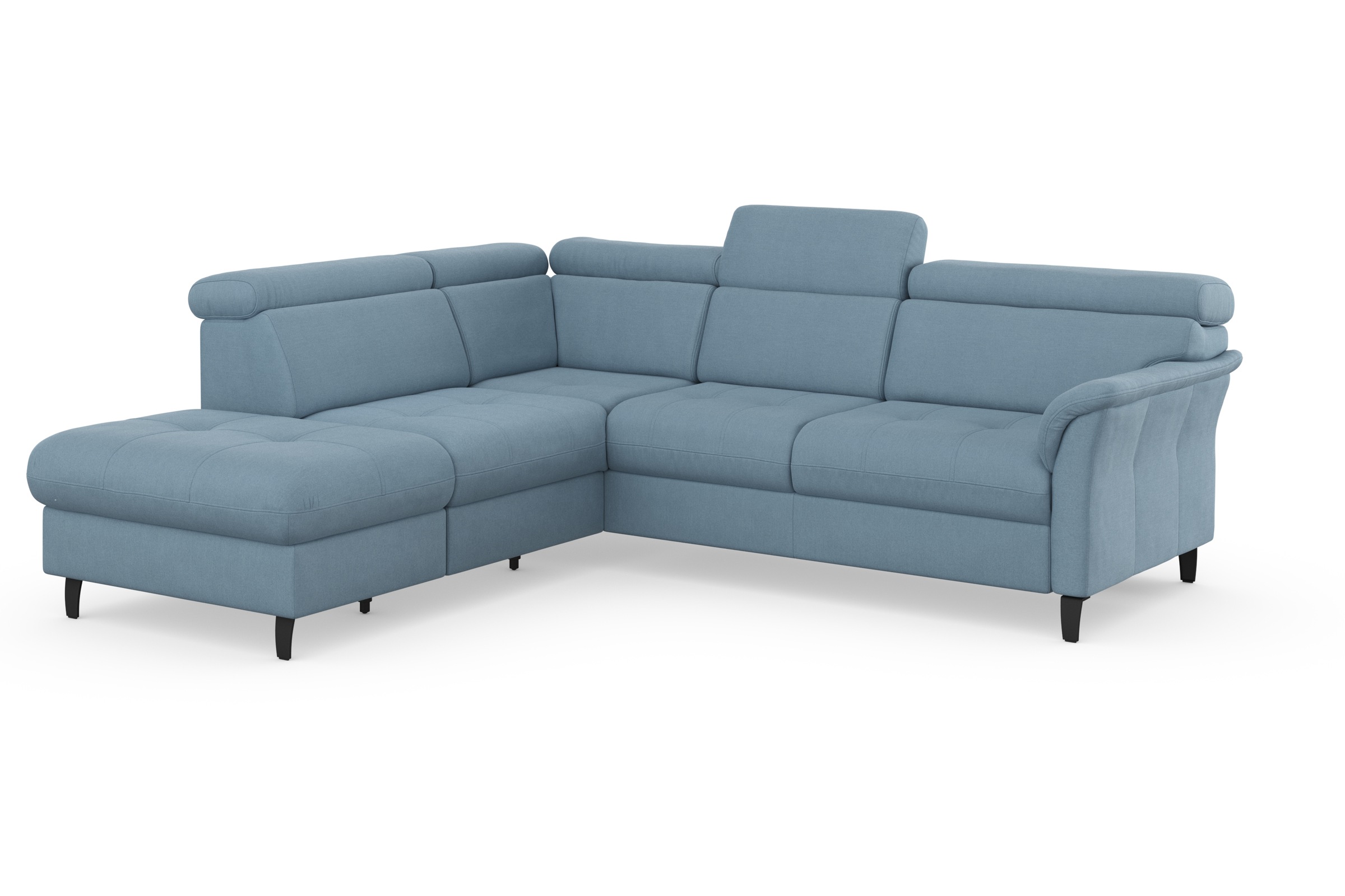 sit&more Ecksofa »Marano L-Form«, inklusive Kopfteilverstellung, wahlweise mit Bettfunktion, Bettkasten