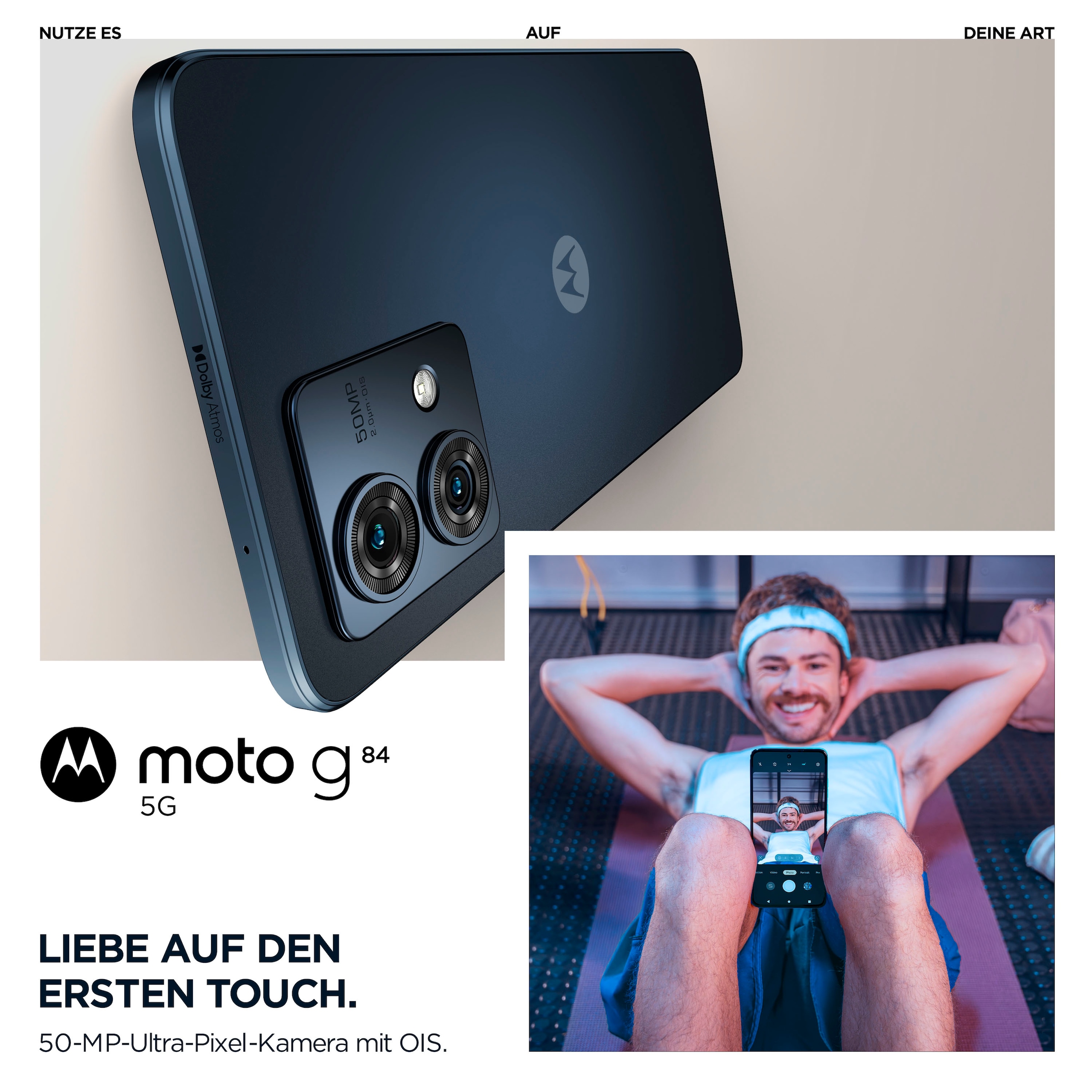 Motorola Smartphone »moto g84 5G«, Midnight Blue, 256 GB Speicherplatz