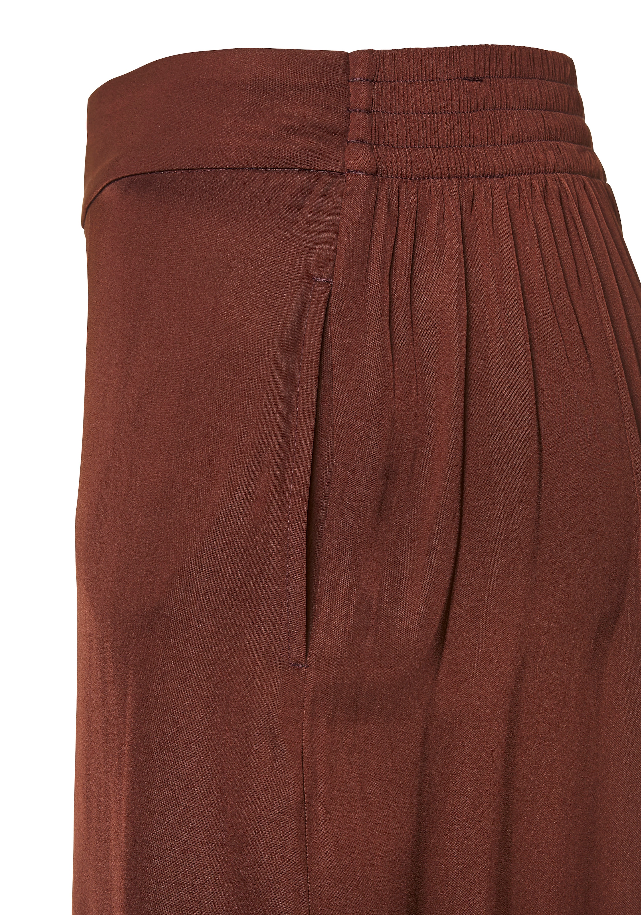 LASCANA Webhose  aus leichter Satinqualität, weite Palazzohose mit Taschen, Stoffhose