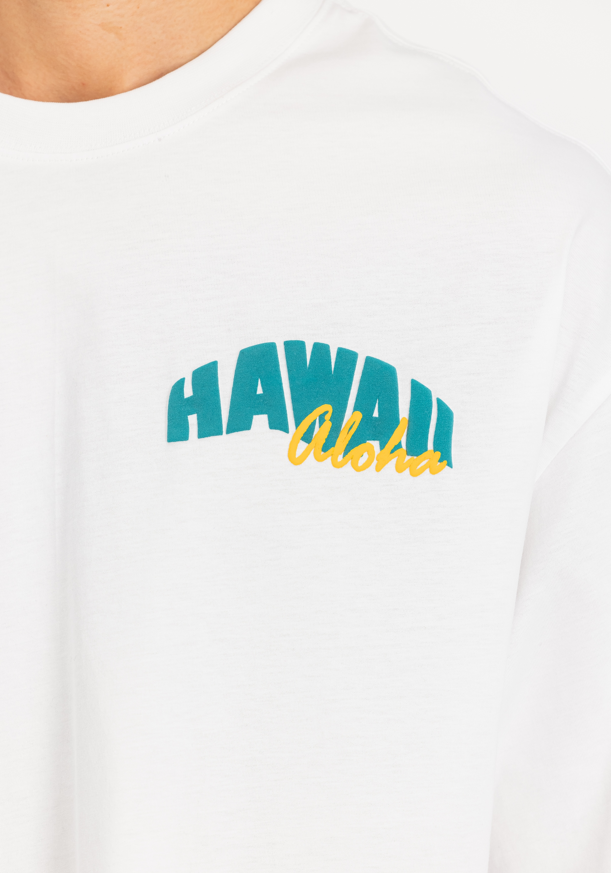 Alpha Industries T-Shirt »Alpha Industries Men - T-Shirts Hawaii Aloha Backprint T-Shirt«