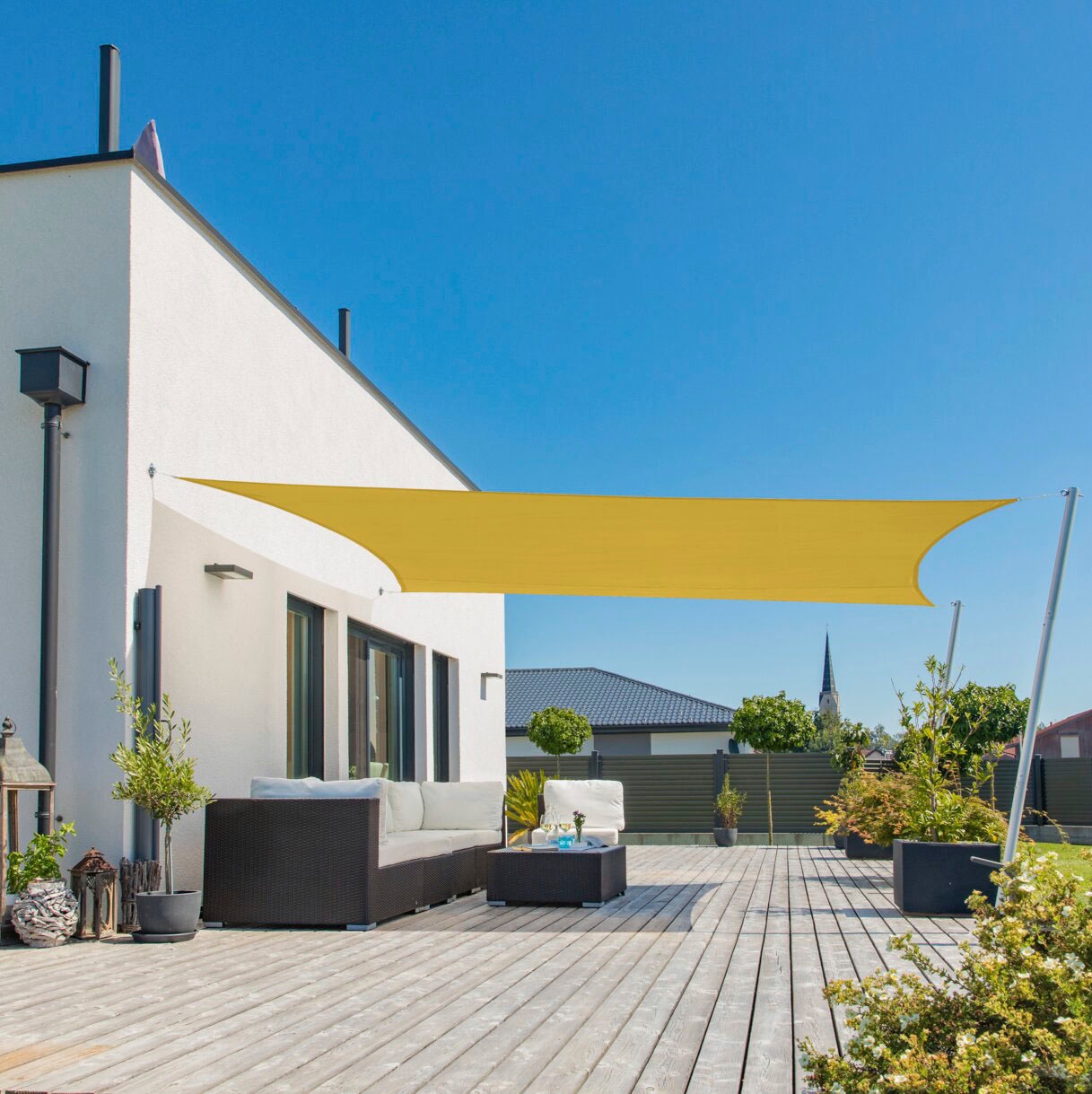 Windhager Sonnensegel »Cannes Rechteck«, 3x4m, gelb