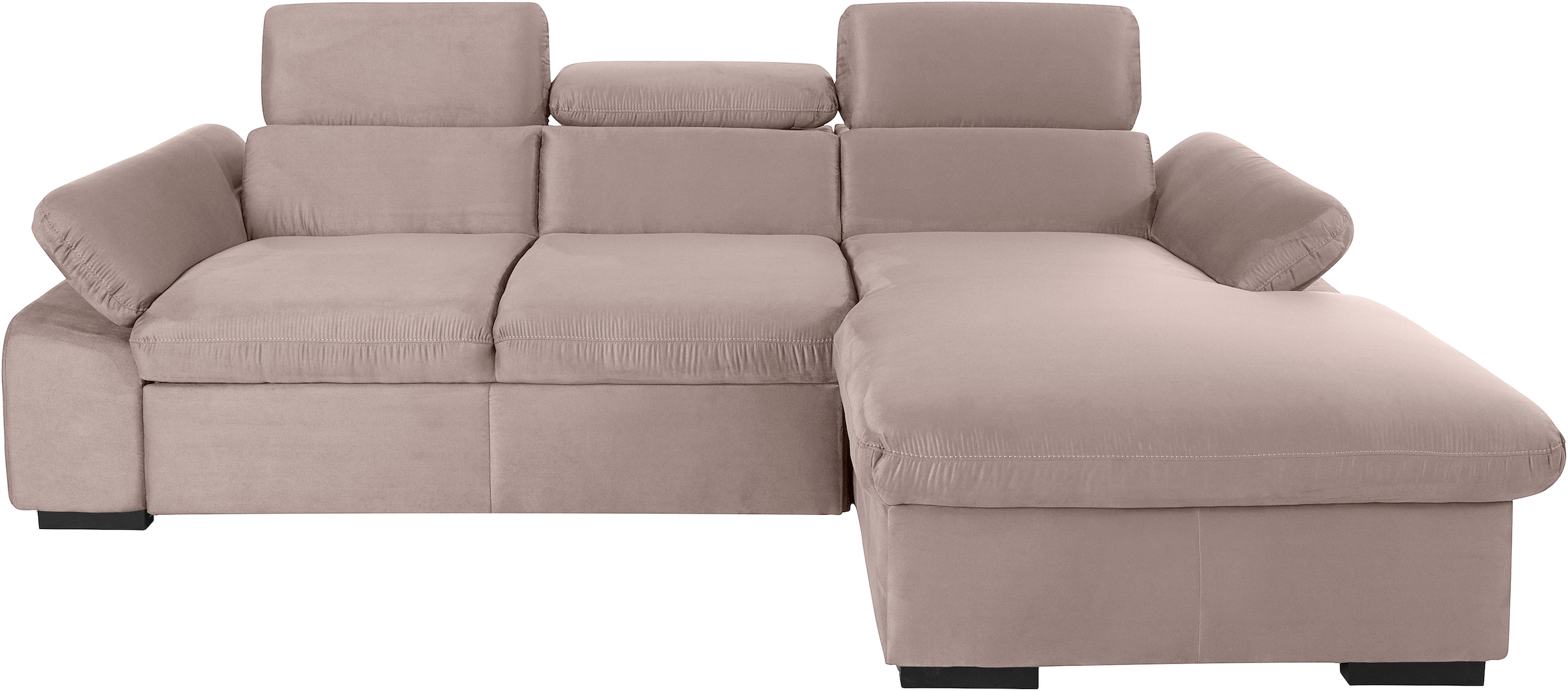 COTTA Ecksofa »Lola L-Form mit Kopfteilfunktion & Hocker«, (Set, mit Hocker günstig online kaufen