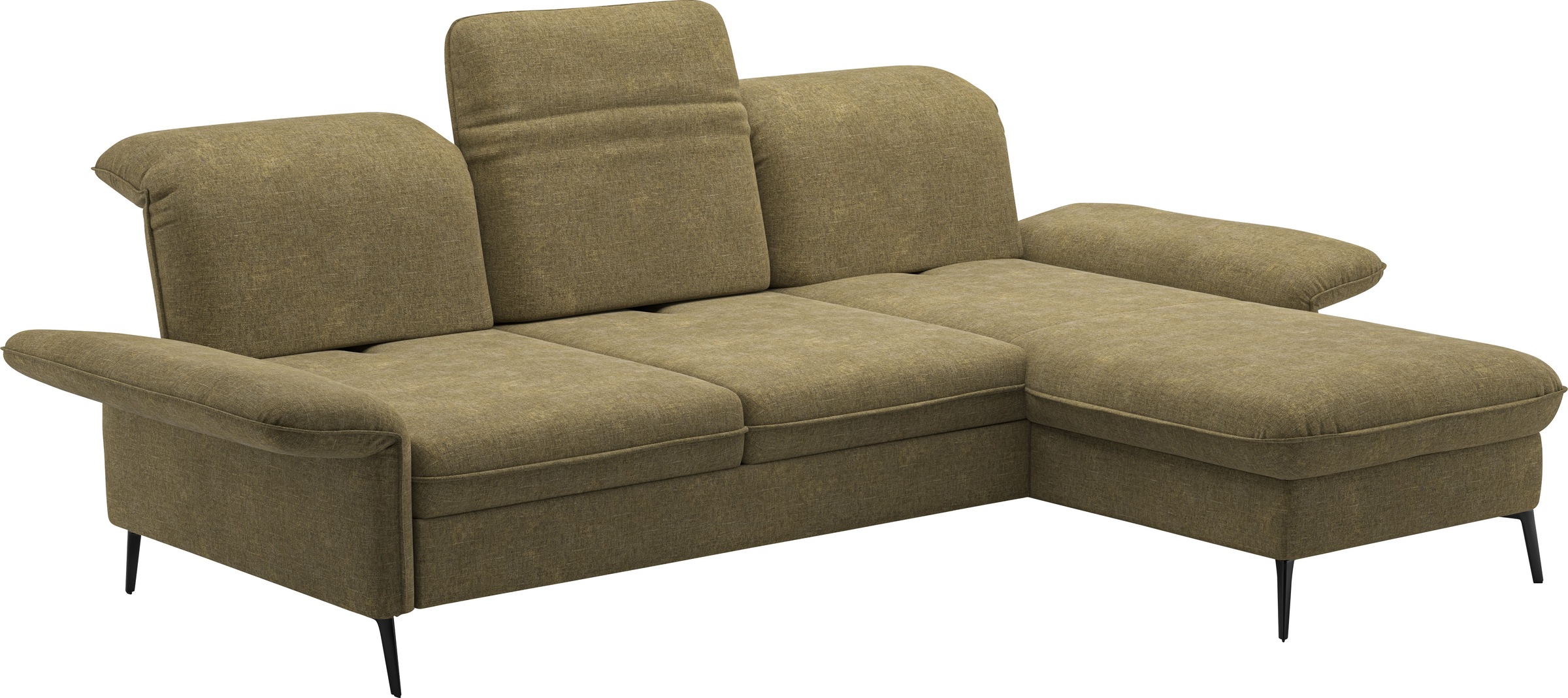 sit&more Ecksofa »Emely, inkl. Sitztiefenverstellung«, wahlweise mit Bettfunktion,Bettkasten,Kopf- & Armteilverstellung