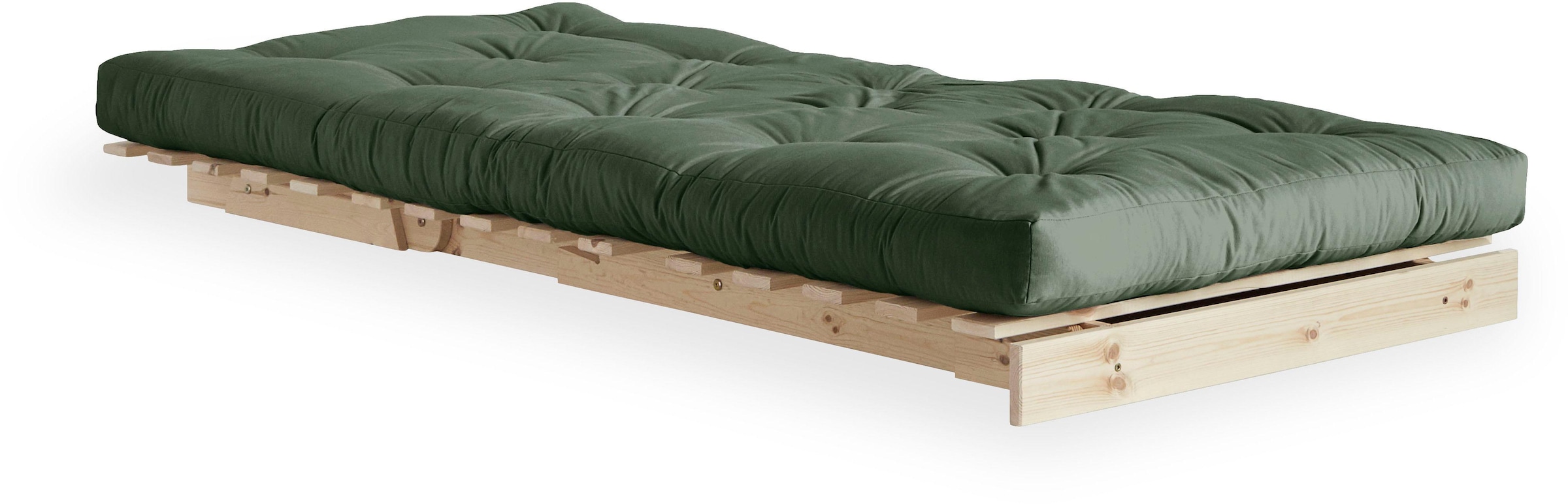 Karup Design Schlafsofa »Roots 90 Schlafsofa, Gästebett, Sofa mit Futonmatratze«, Inkl. Futonmatratze, Liegefläche 90x200 cm, FSC® zertifizierte Kiefer