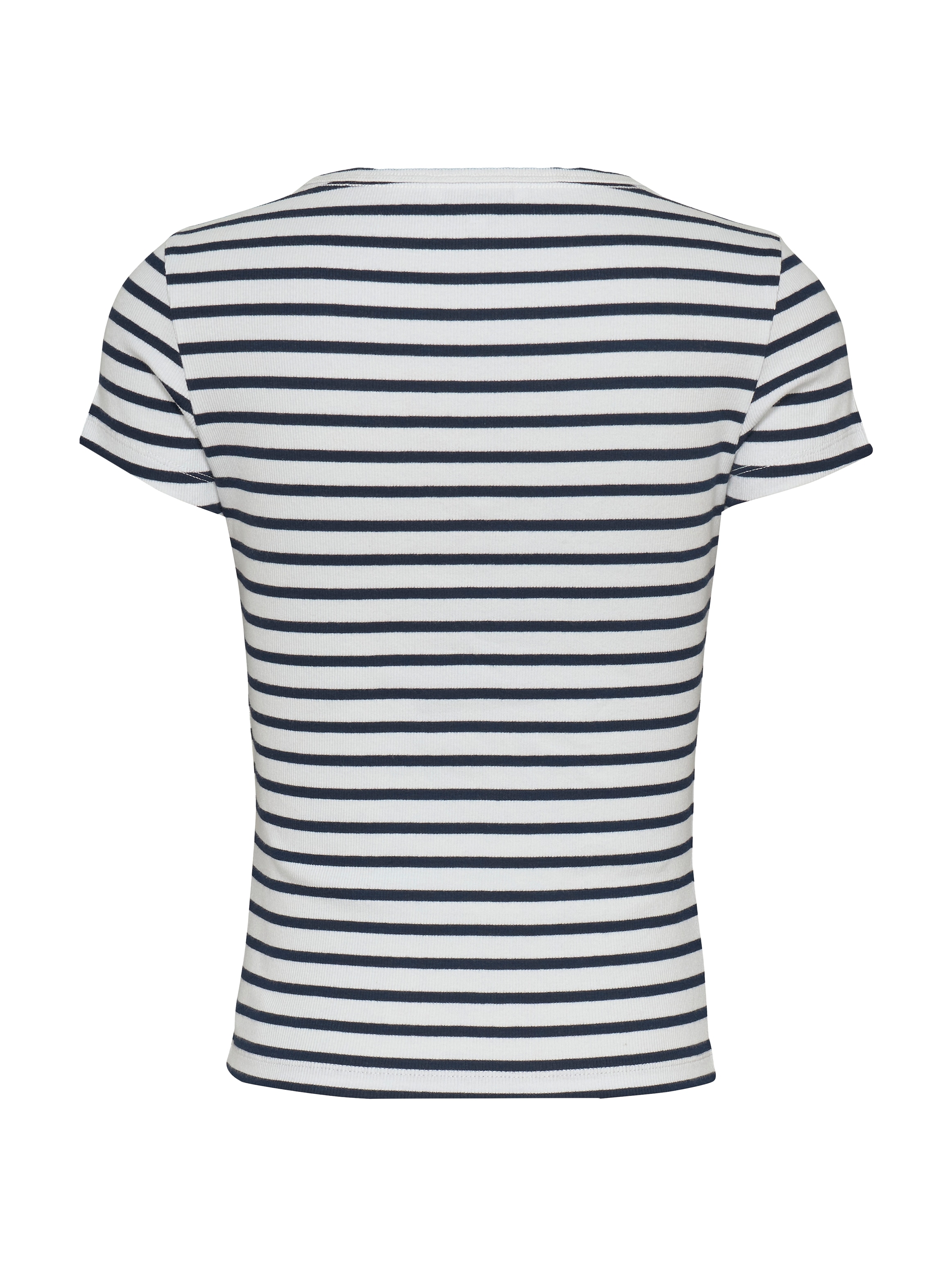 Tommy Jeans Kurzarmshirt »TJW SLIM ESSENTIAL RIB V SS« mit gerippter Struktur