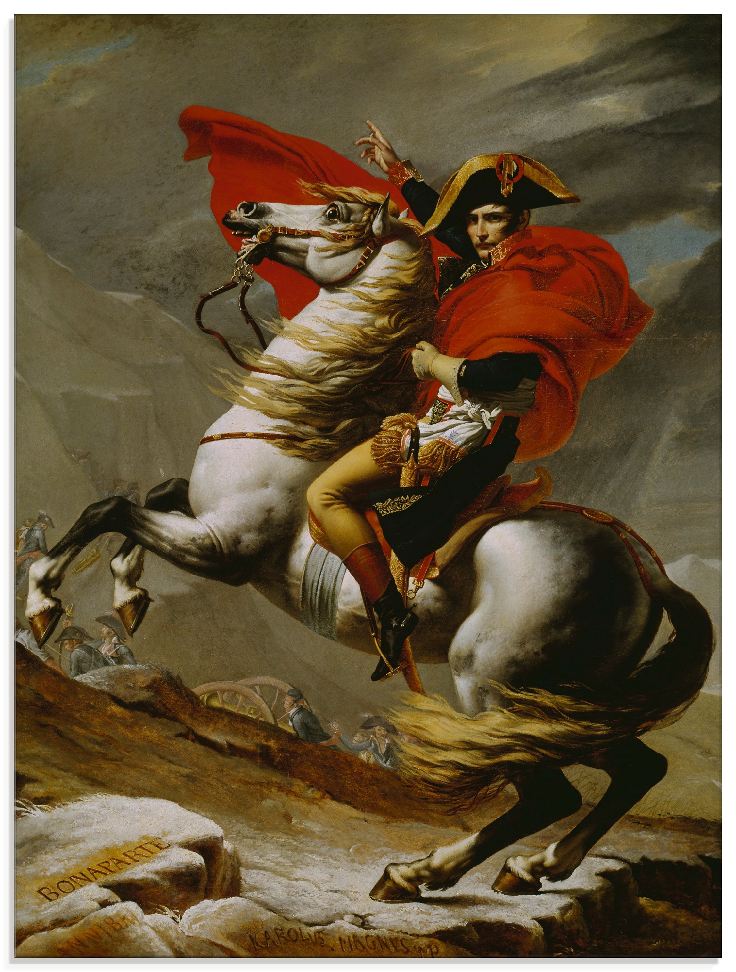 Artland Glasbild »Napoleon bei der Überquerung der Alpen.«, Menschen, (1 St günstig online kaufen
