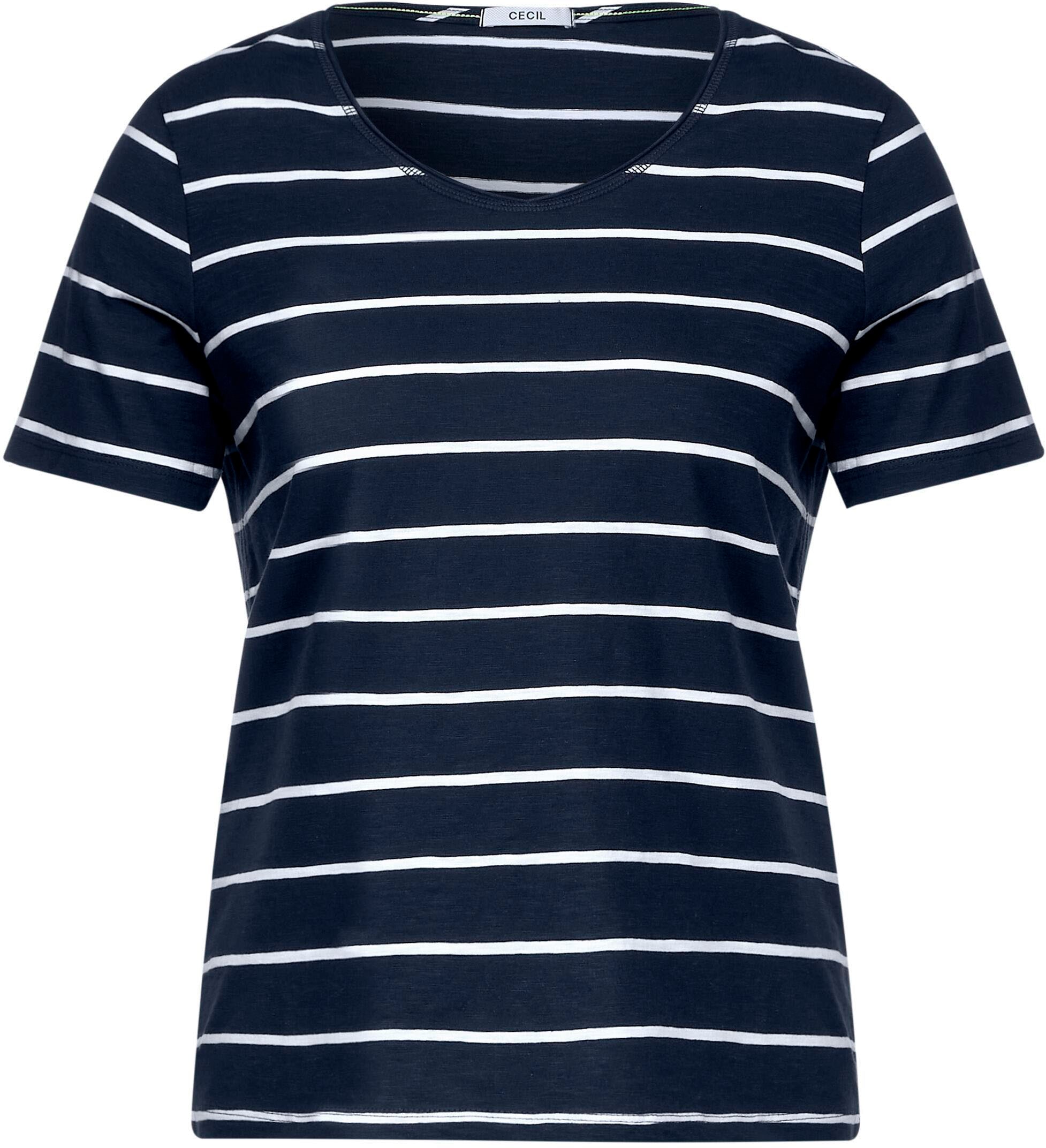 Cecil T-Shirt, mit Rollkante am Ausschnitt bestellen