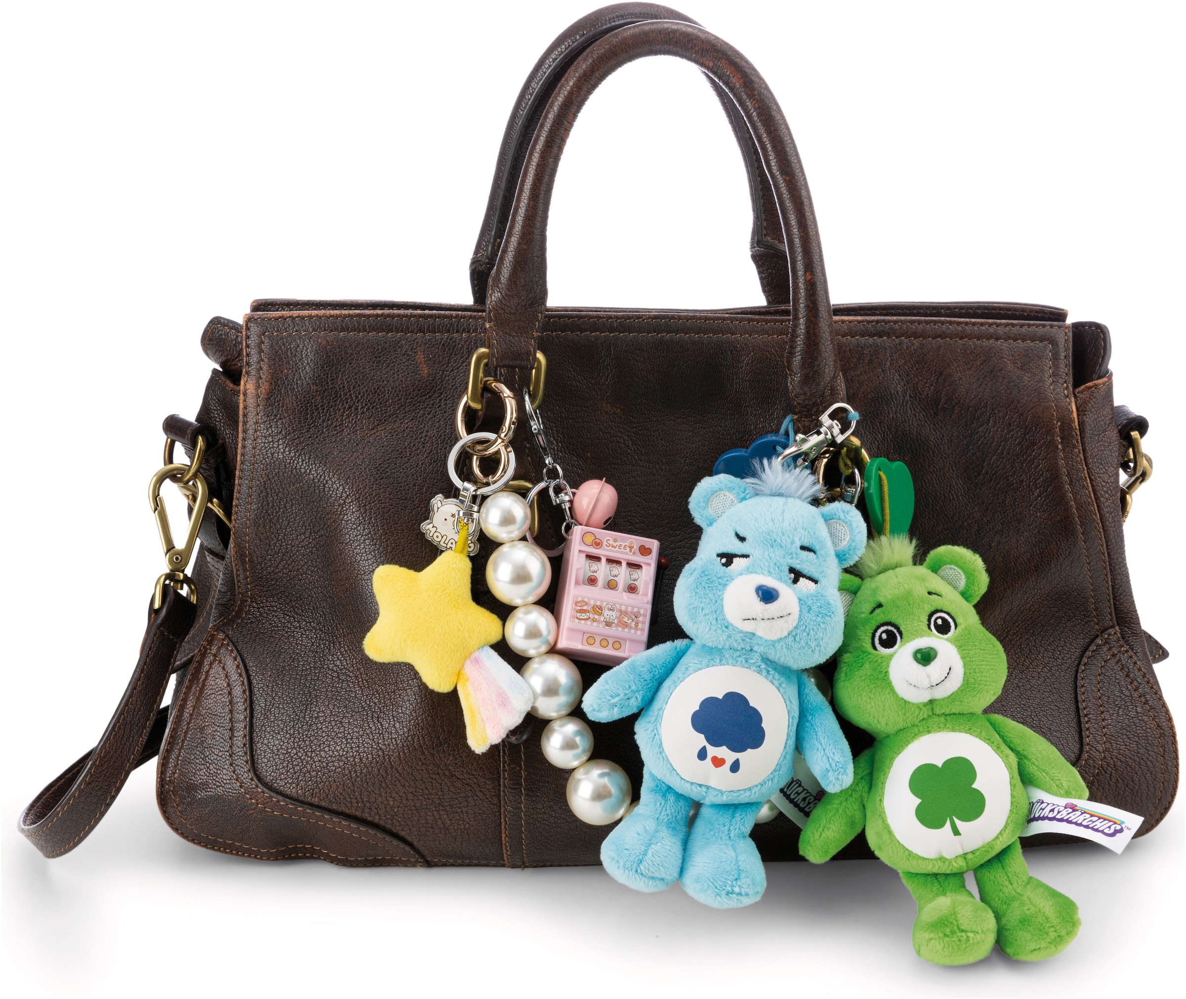 Nici Plüschanhänger »CARE BEARS, Glücksbärchis, 15 cm« mit Charm