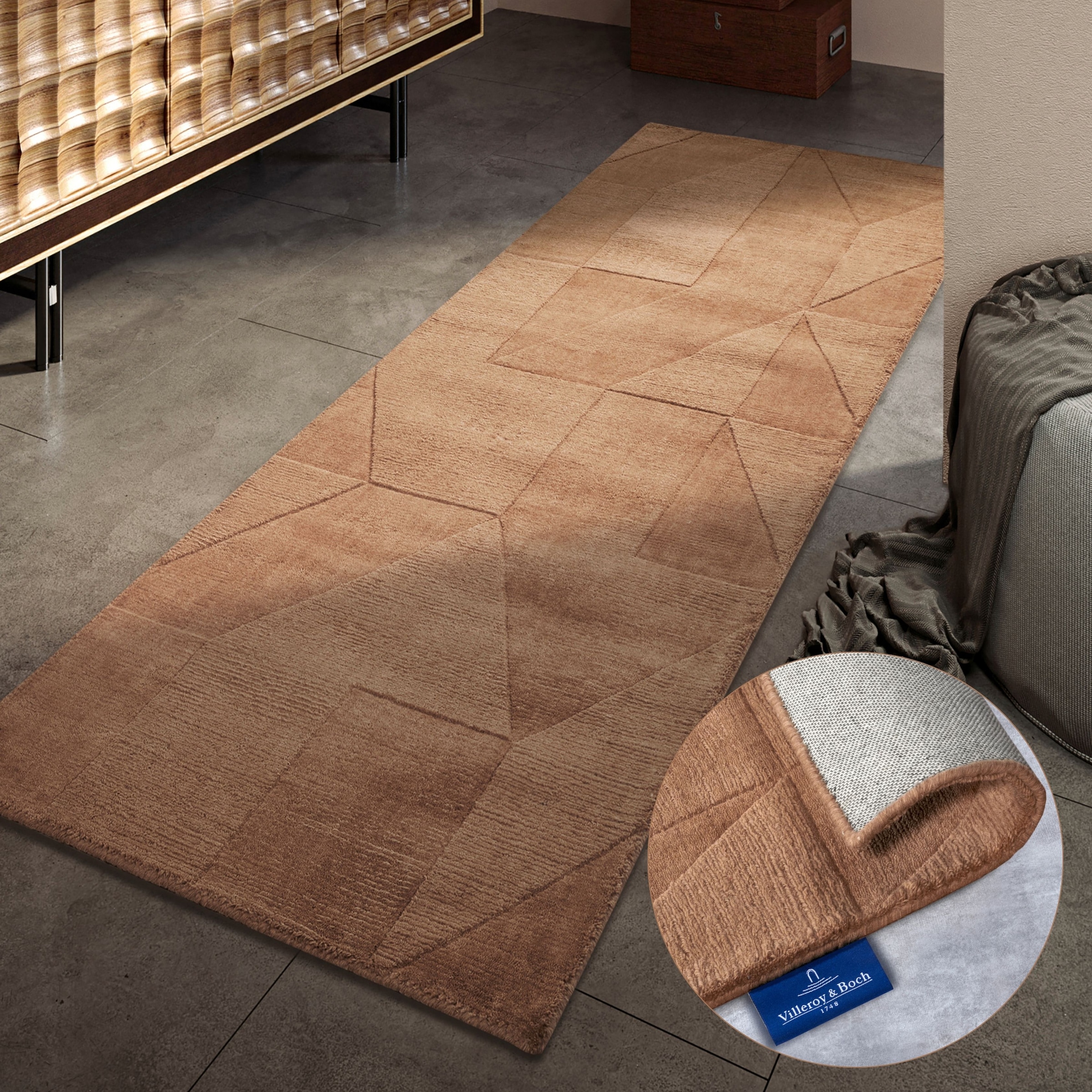 Villeroy & Boch Wollteppich "Ursule" rechteckig 10 mm Höhe Läufer, handgewe günstig online kaufen