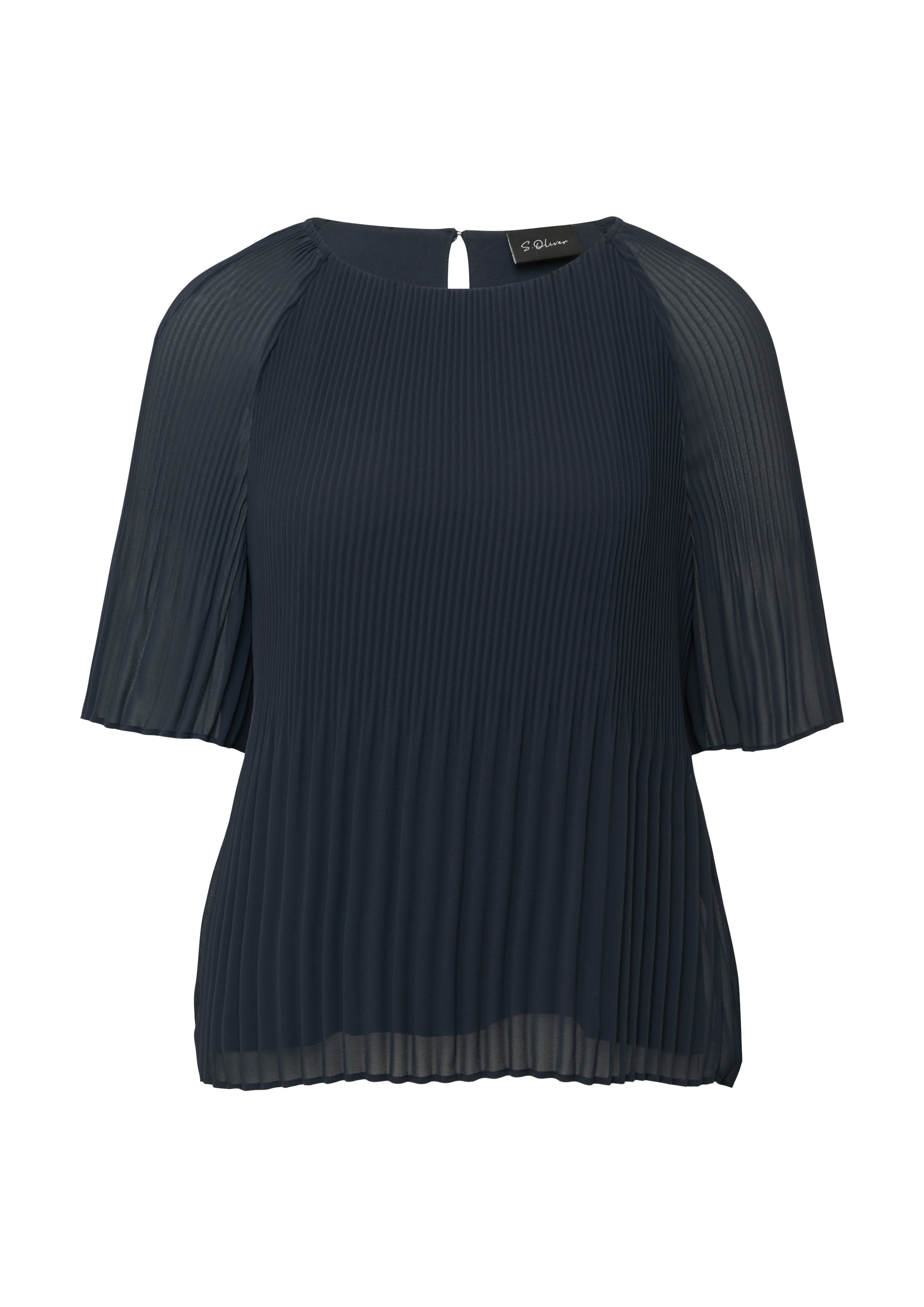 s.Oliver BLACK LABEL Kurzarmbluse, mit Struktur