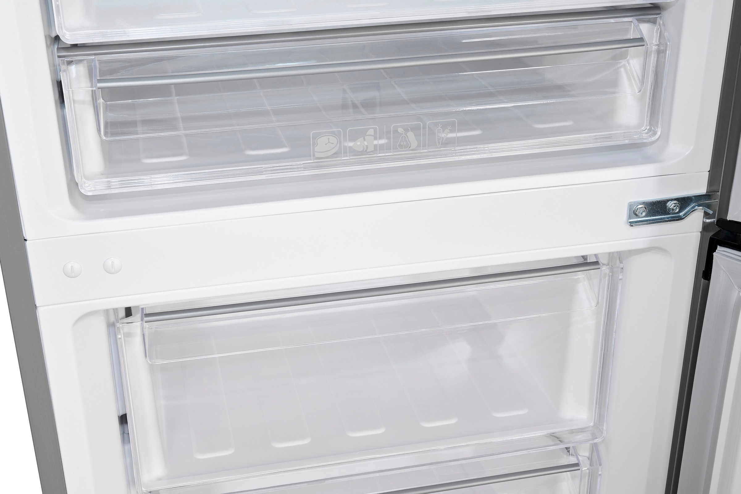 exquisit Kühl-/Gefrierkombination »KGC350-105-NF-040C«, Energieeffizienzklasse C, 347 L Volumen, Total NoFrost, Display