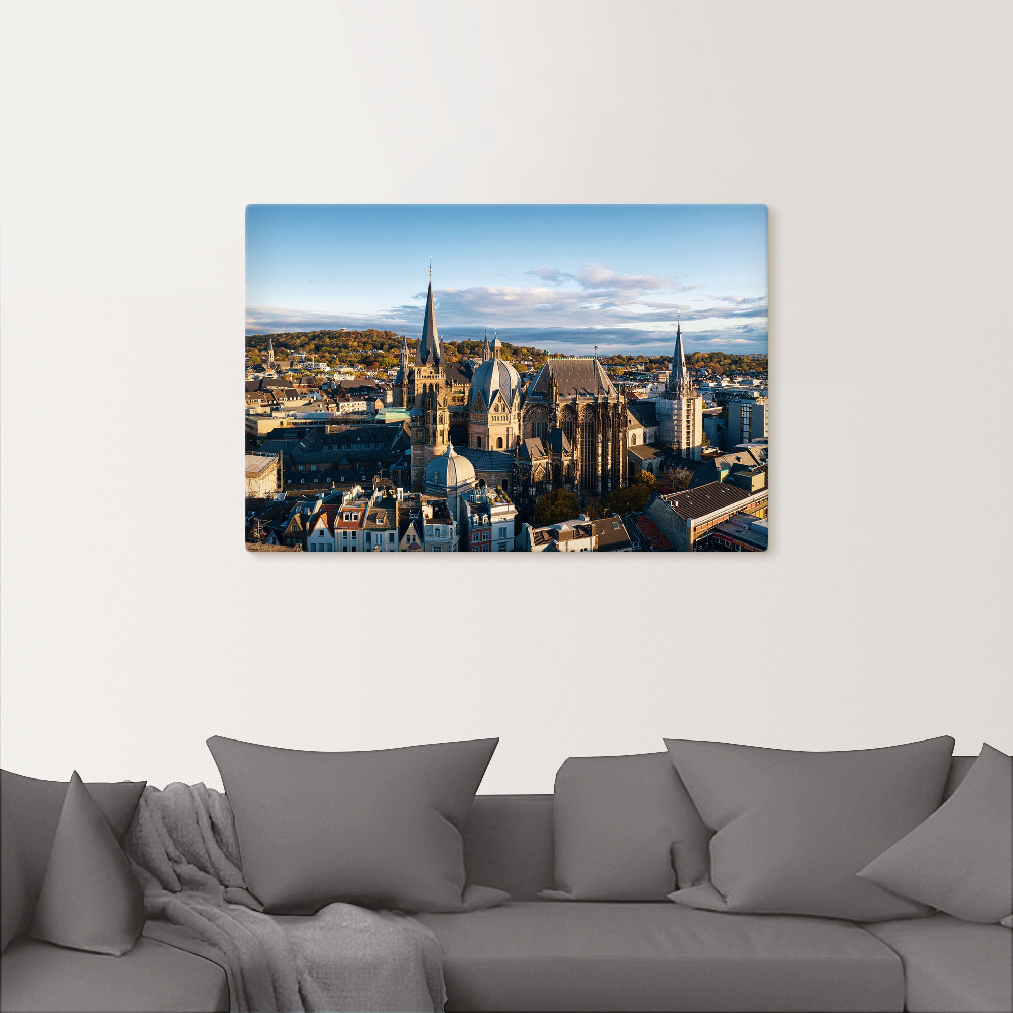 Artland Wandbild »Aachen Skyline«, Aachen, (1 St.), als Alubild, Leinwandbild, Wandaufkleber oder Poster in versch. Größen