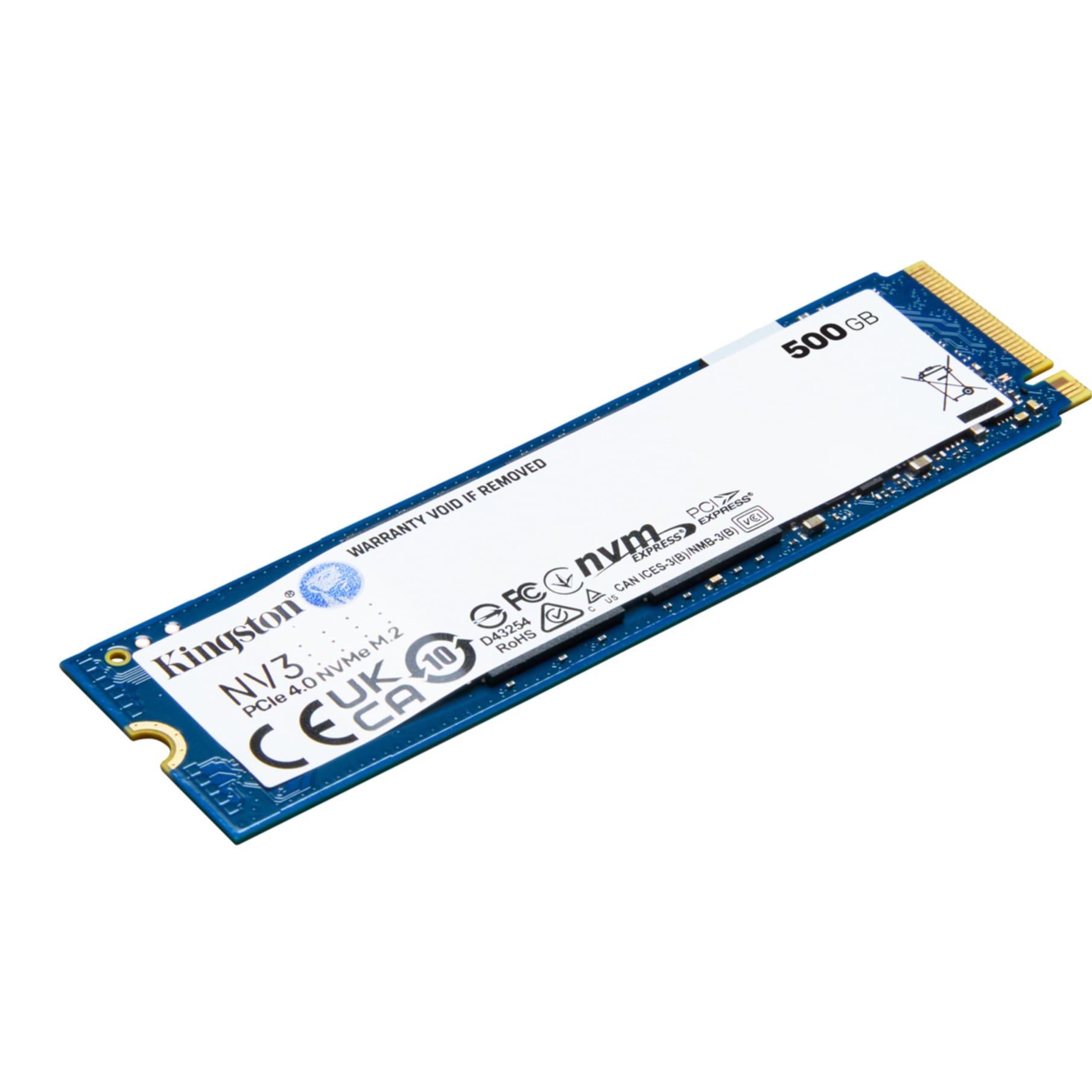 Kingston interne SSD »500G NV3 M.2 2280 NVMe SSD« 500 GB Anschluss M.2 (2880)