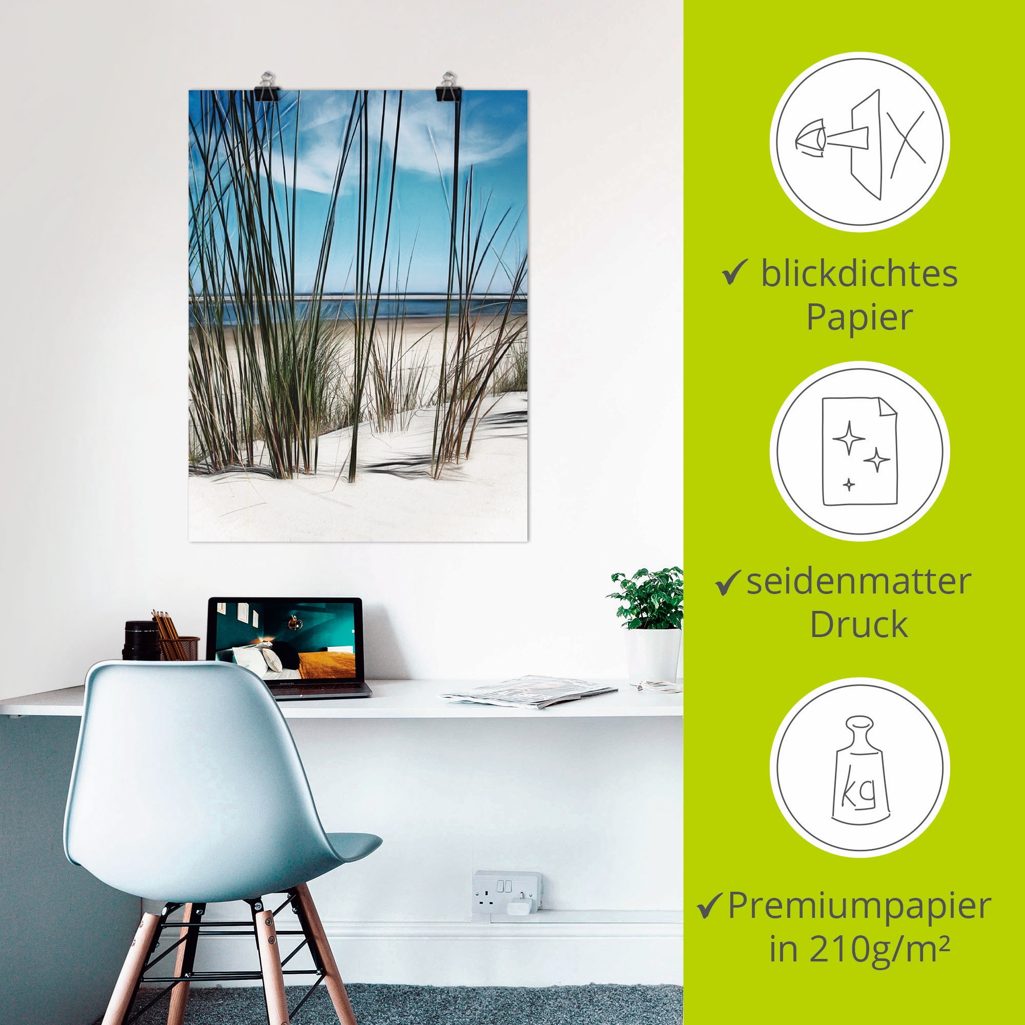 Artland Wandbild »Spiekeroog«, Strand, (1 St.), als Leinwandbild, Poster in verschied. Größen