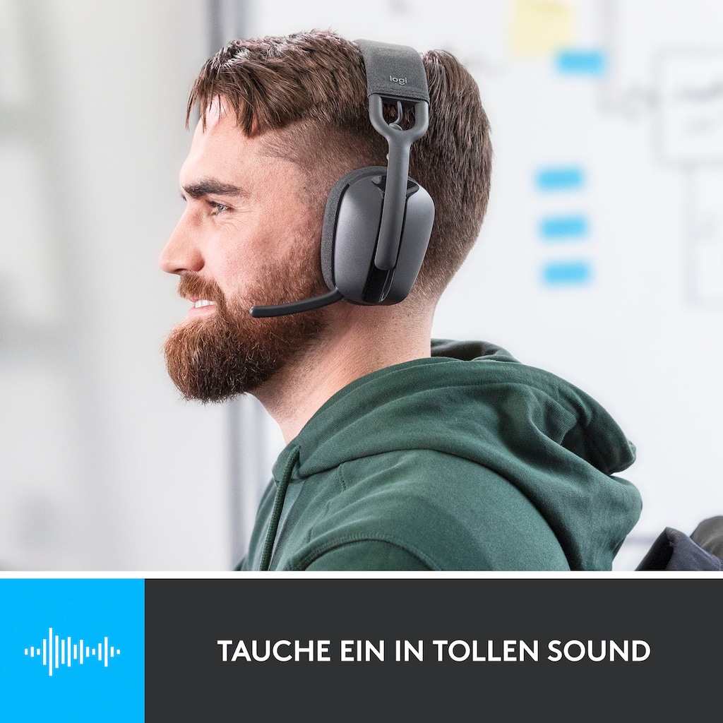 Logitech Gaming-Headset »Zone Vibe 125«, Bluetooth, Freisprechfunktion-Active Noise Cancelling (ANC)